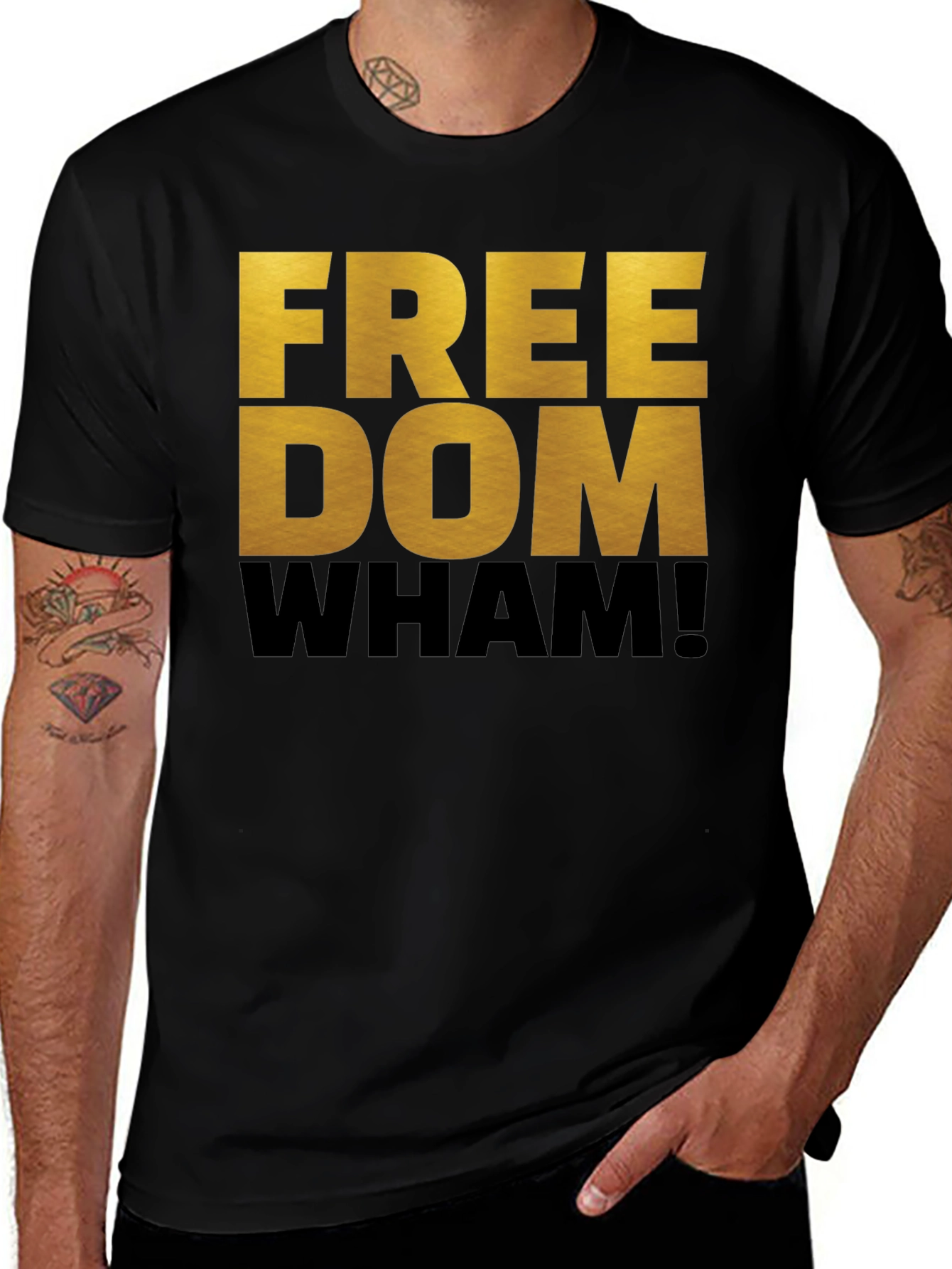 Freedom Wham! Graphic T-Shirt - Bold Statement Tee
