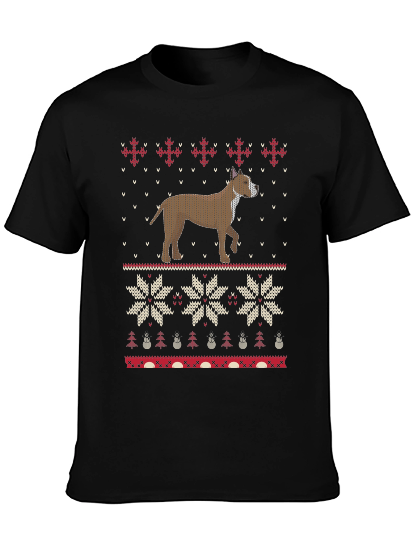 Dog Breed Holiday Ugly Sweater T-Shirt