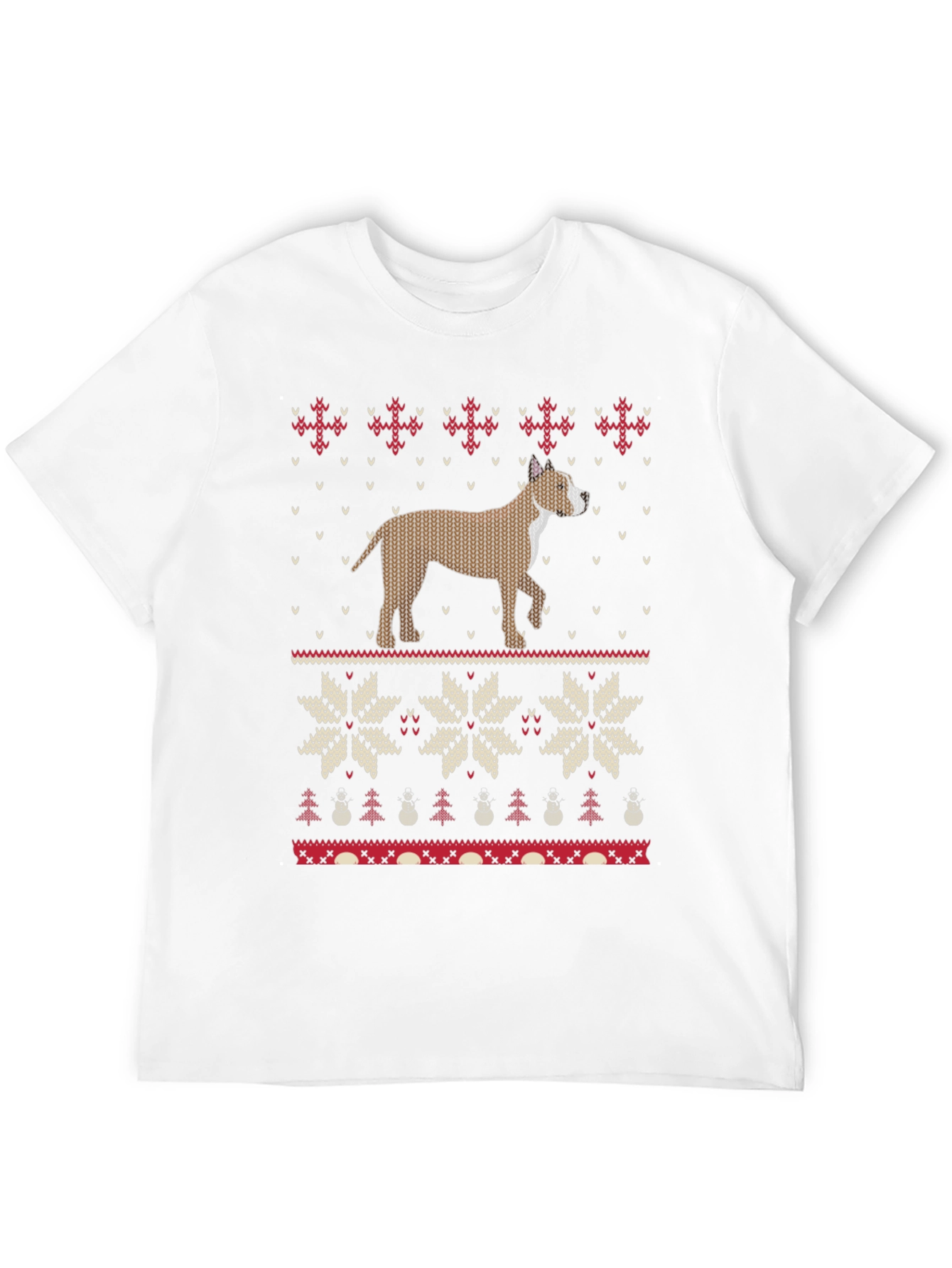 Dog Breed Holiday Ugly Sweater T-Shirt