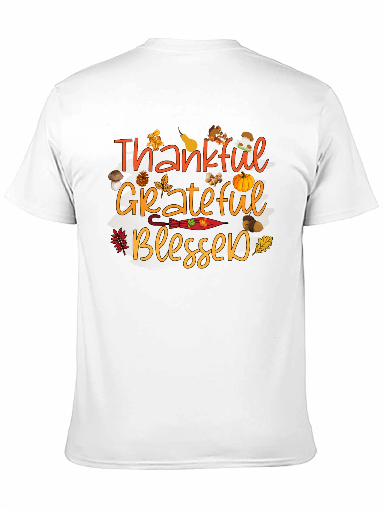 Thankful Grateful Blessed Fall T-Shirt