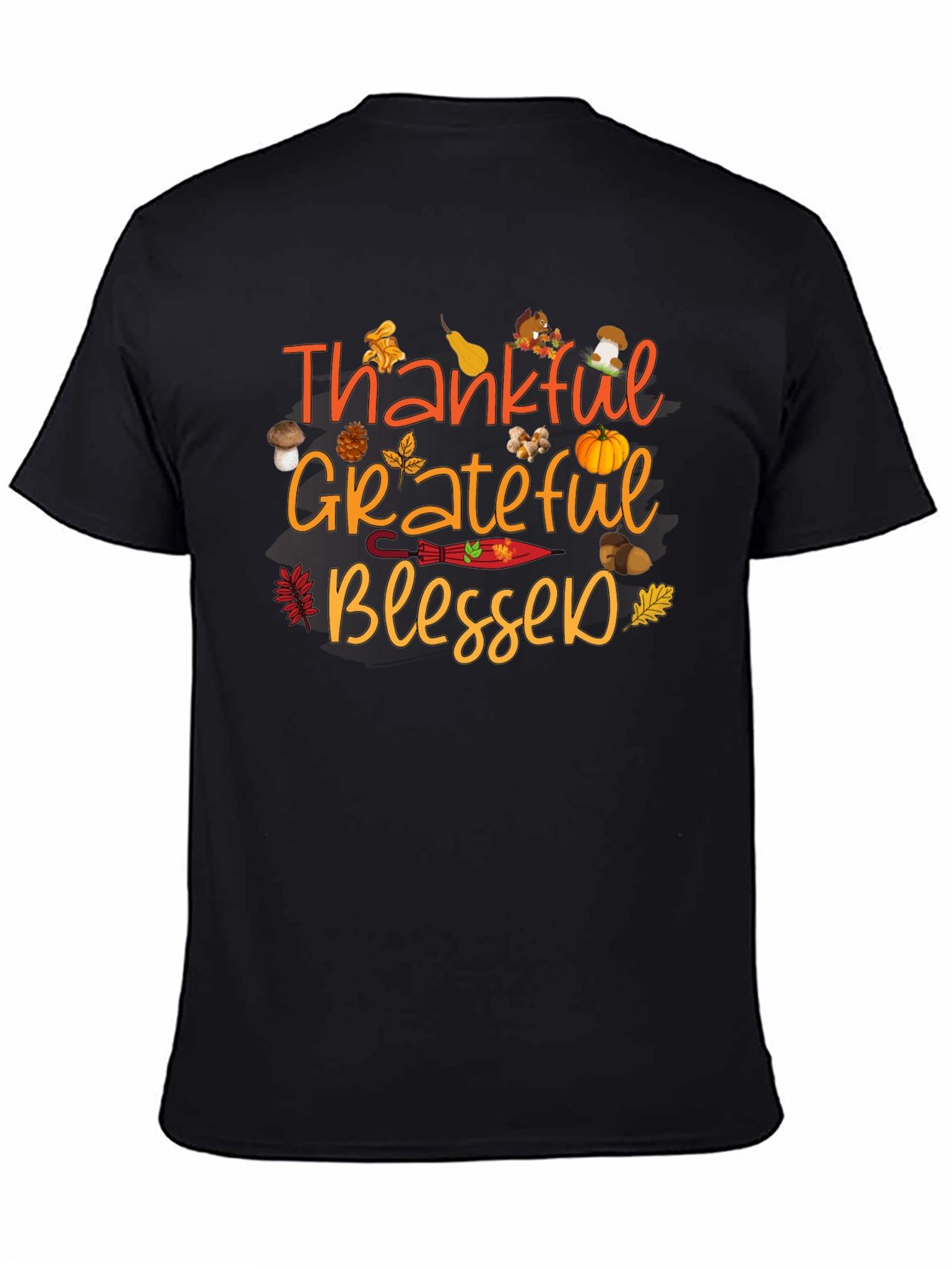 Thankful Grateful Blessed Fall T-Shirt
