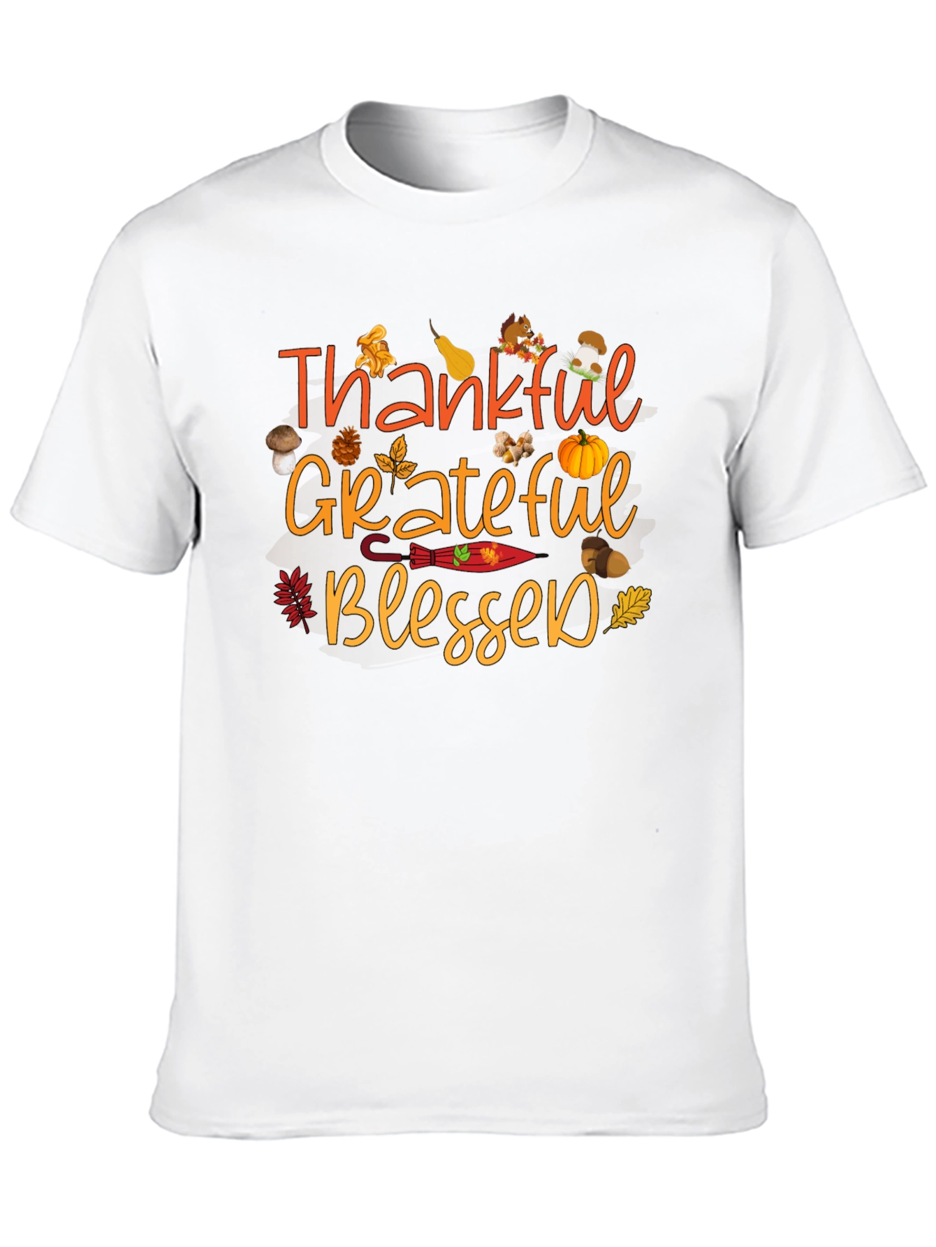 Thankful Grateful Blessed Fall T-Shirt