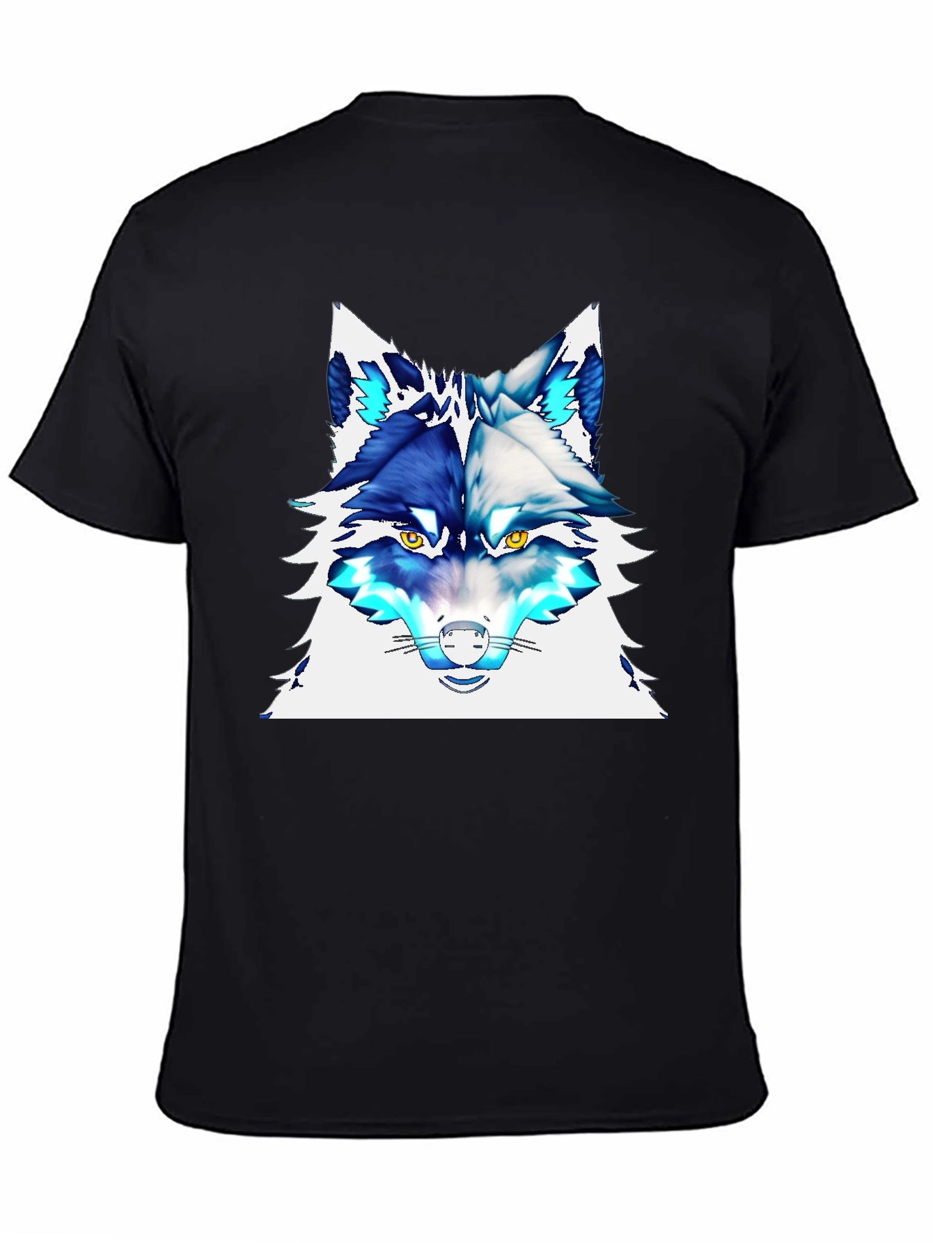 Cool Wolf Graphic Tee - Stylish Animal Print T-Shirt