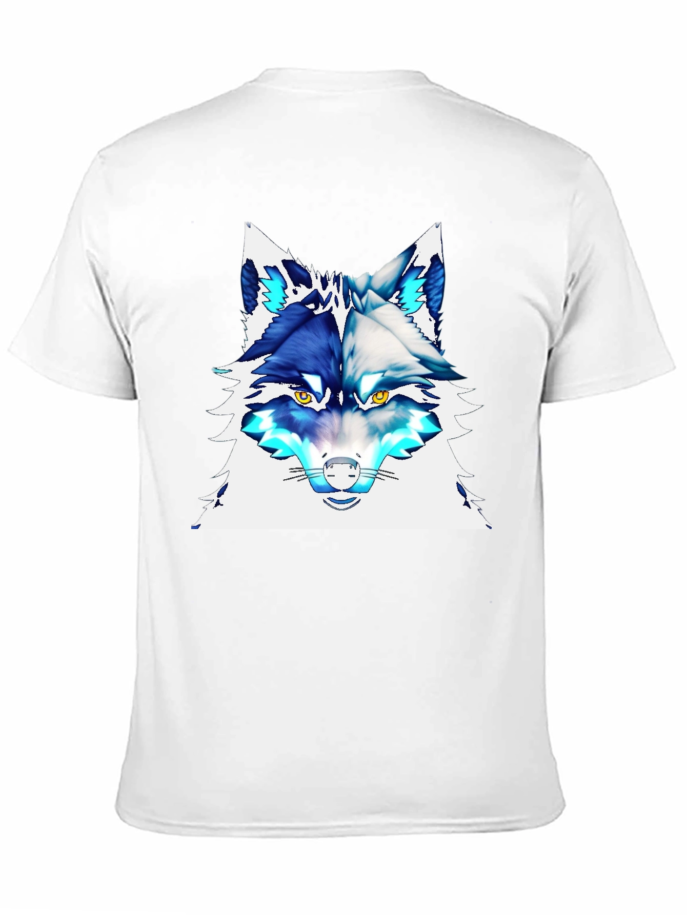Cool Wolf Graphic Tee - Stylish Animal Print T-Shirt