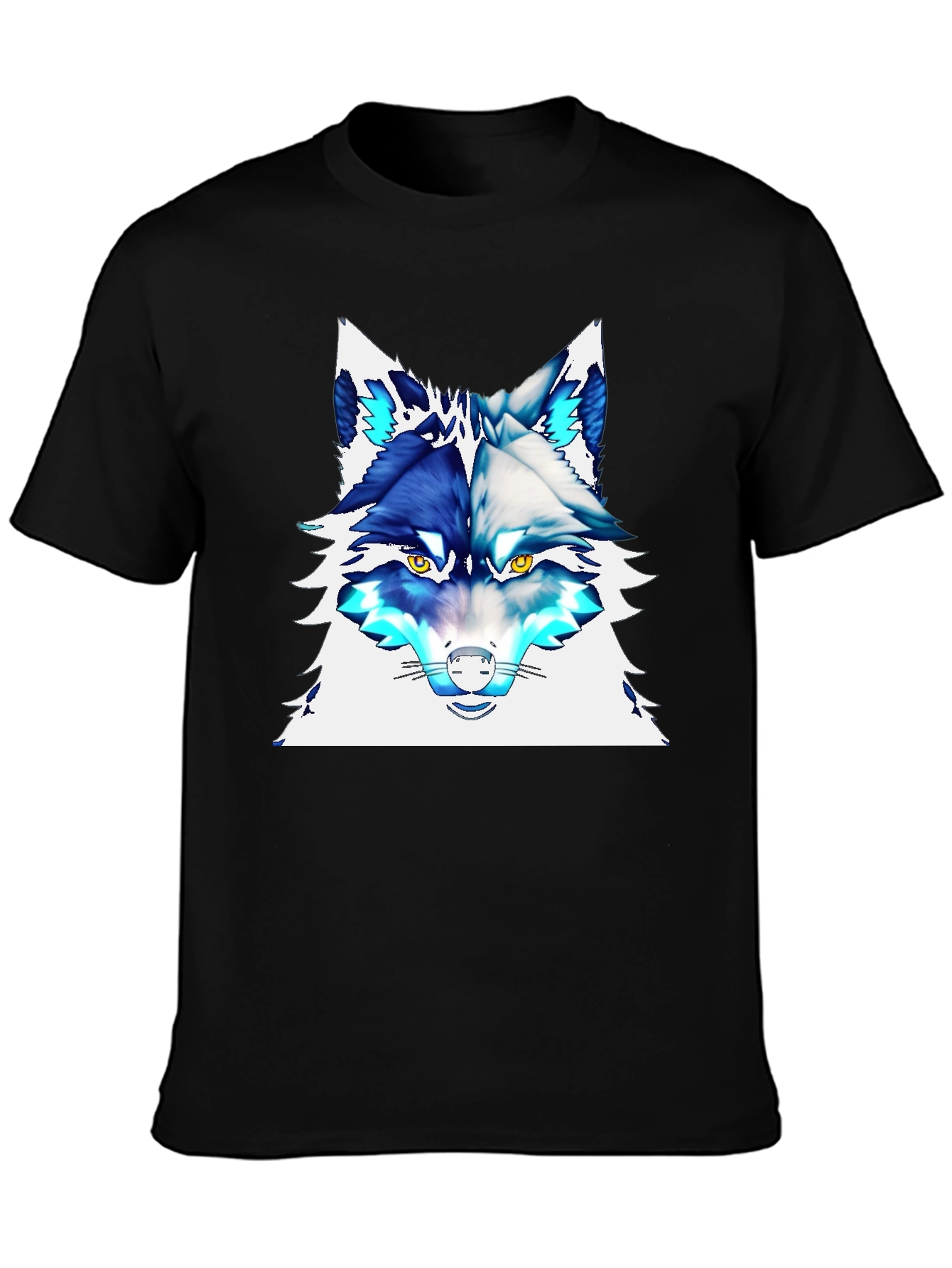 Cool Wolf Graphic Tee - Stylish Animal Print T-Shirt