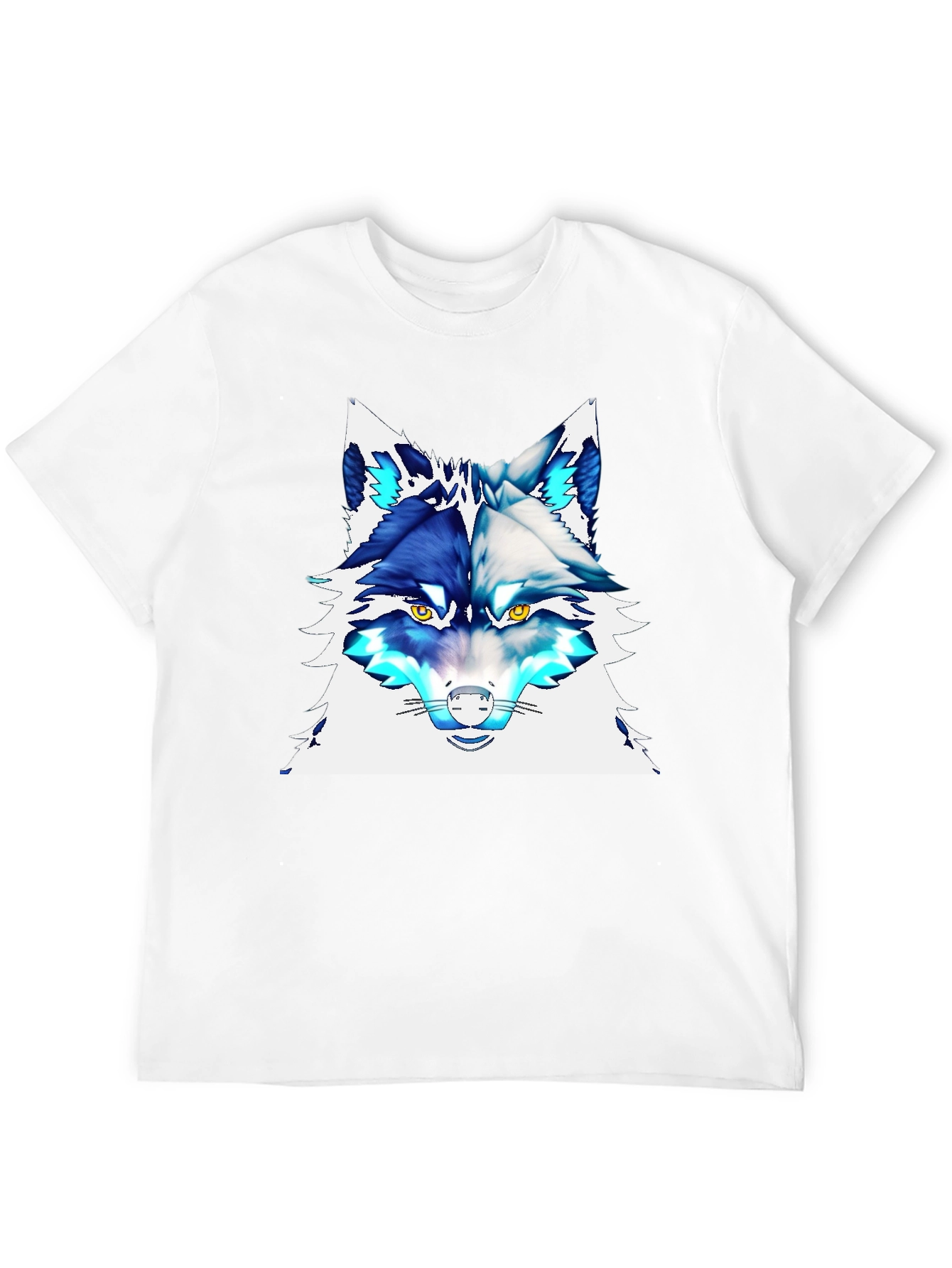 Cool Wolf Graphic Tee - Stylish Animal Print T-Shirt