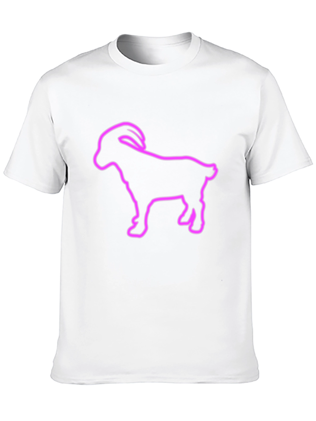 Goat Outline Graphic T-Shirt
