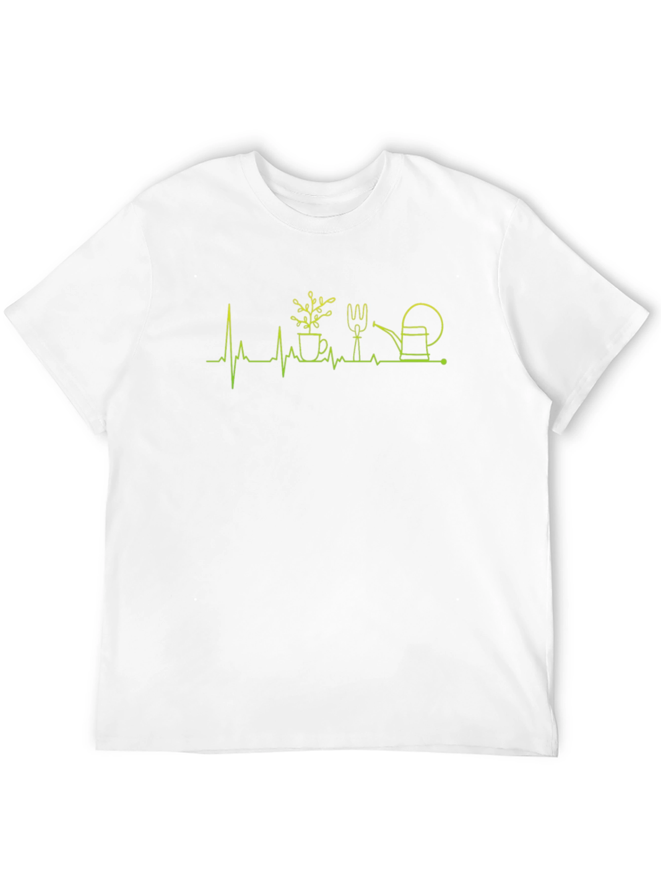 Gardening Heartbeat T-Shirt - Black