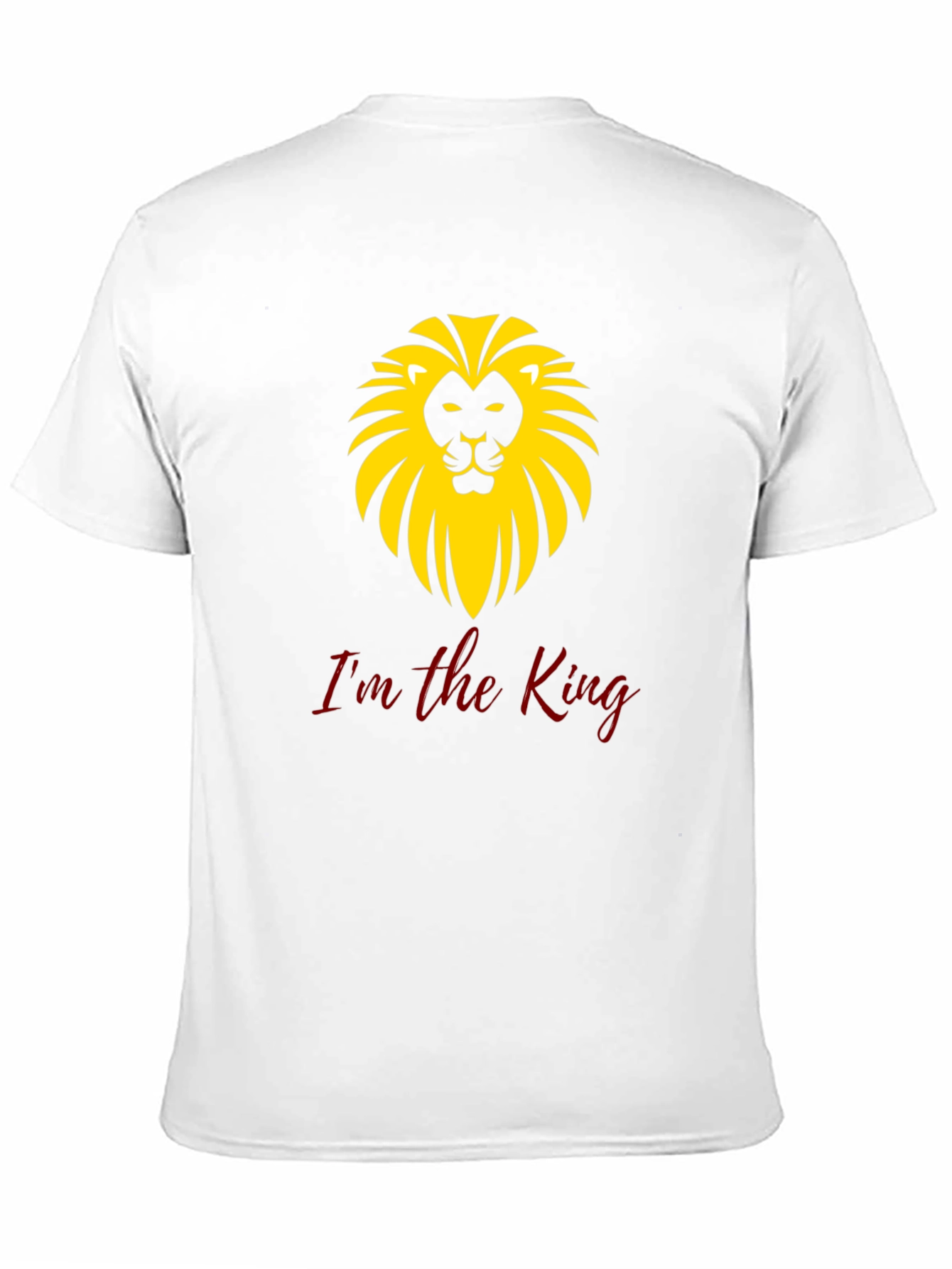 Im the King Lion Graphic Black T-Shirt