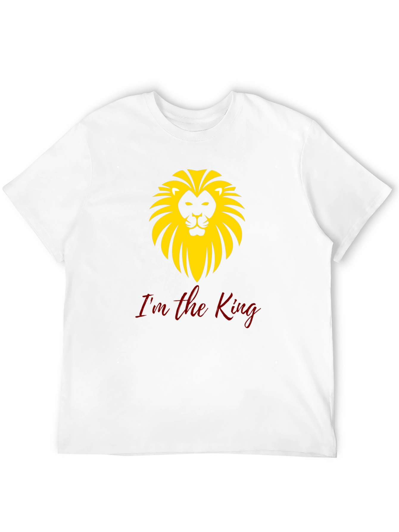 Im the King Lion Graphic Black T-Shirt