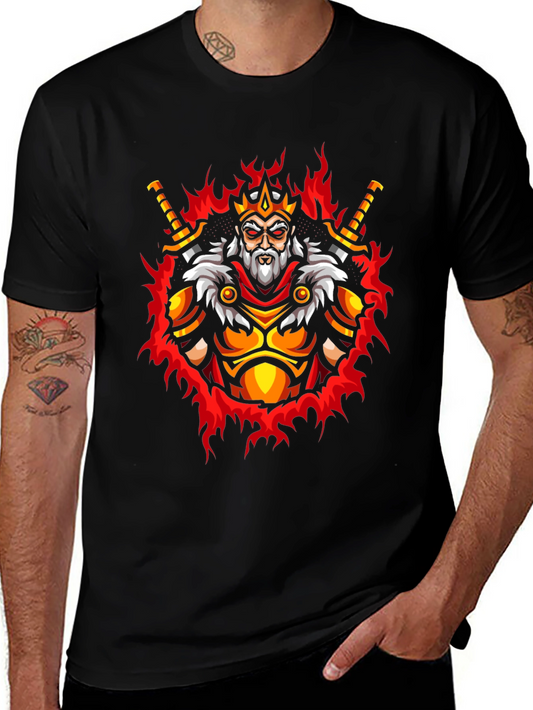 King Warrior Graphic Tee - Mens Black T-Shirt