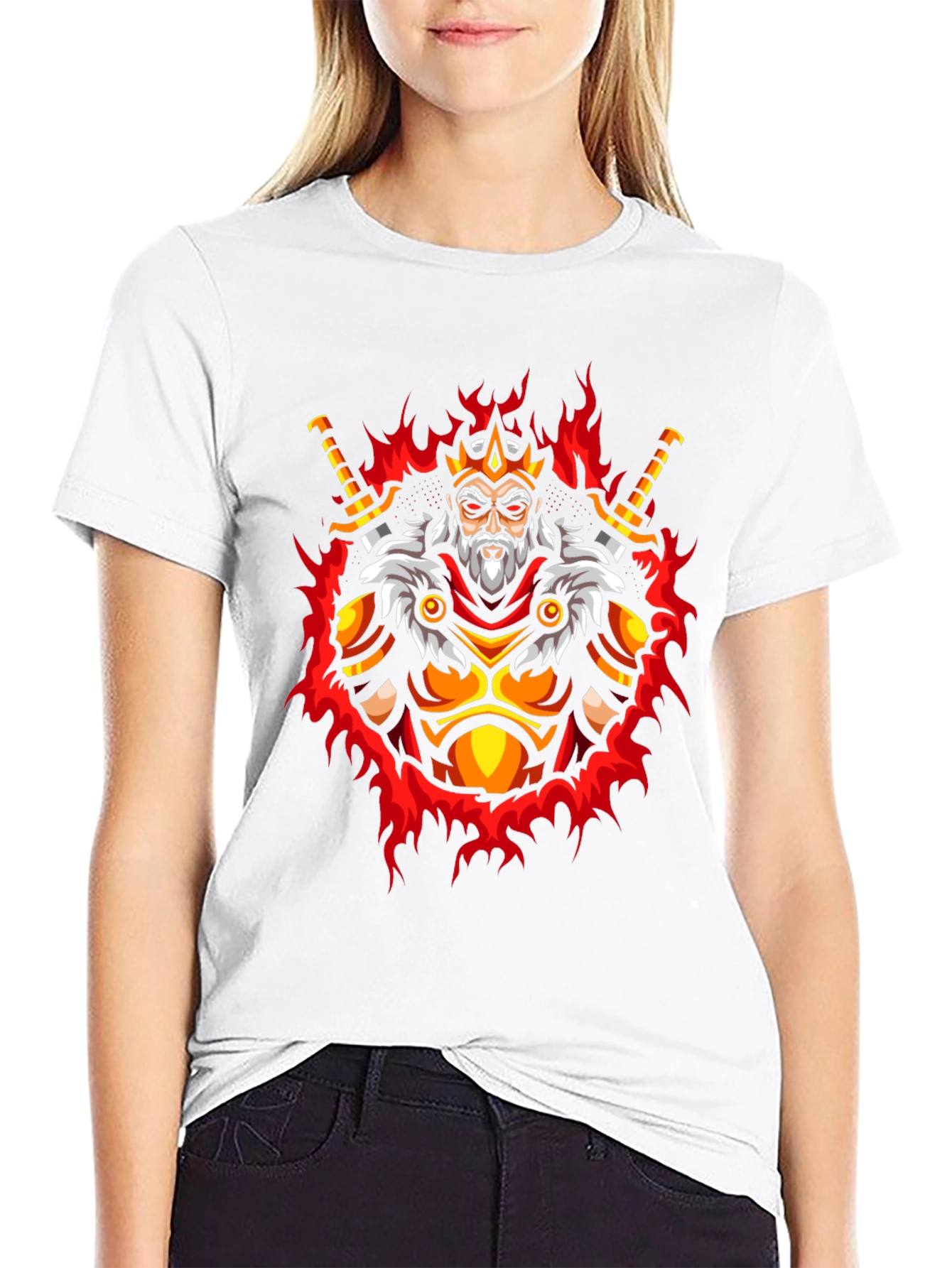 King Warrior Graphic Tee - Mens Black T-Shirt