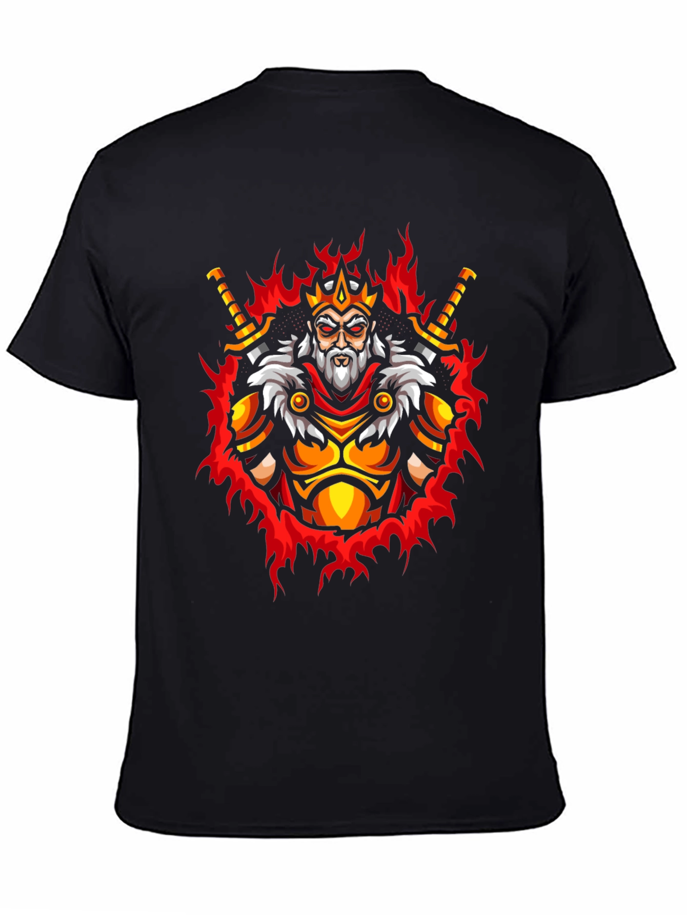 King Warrior Graphic Tee - Mens Black T-Shirt