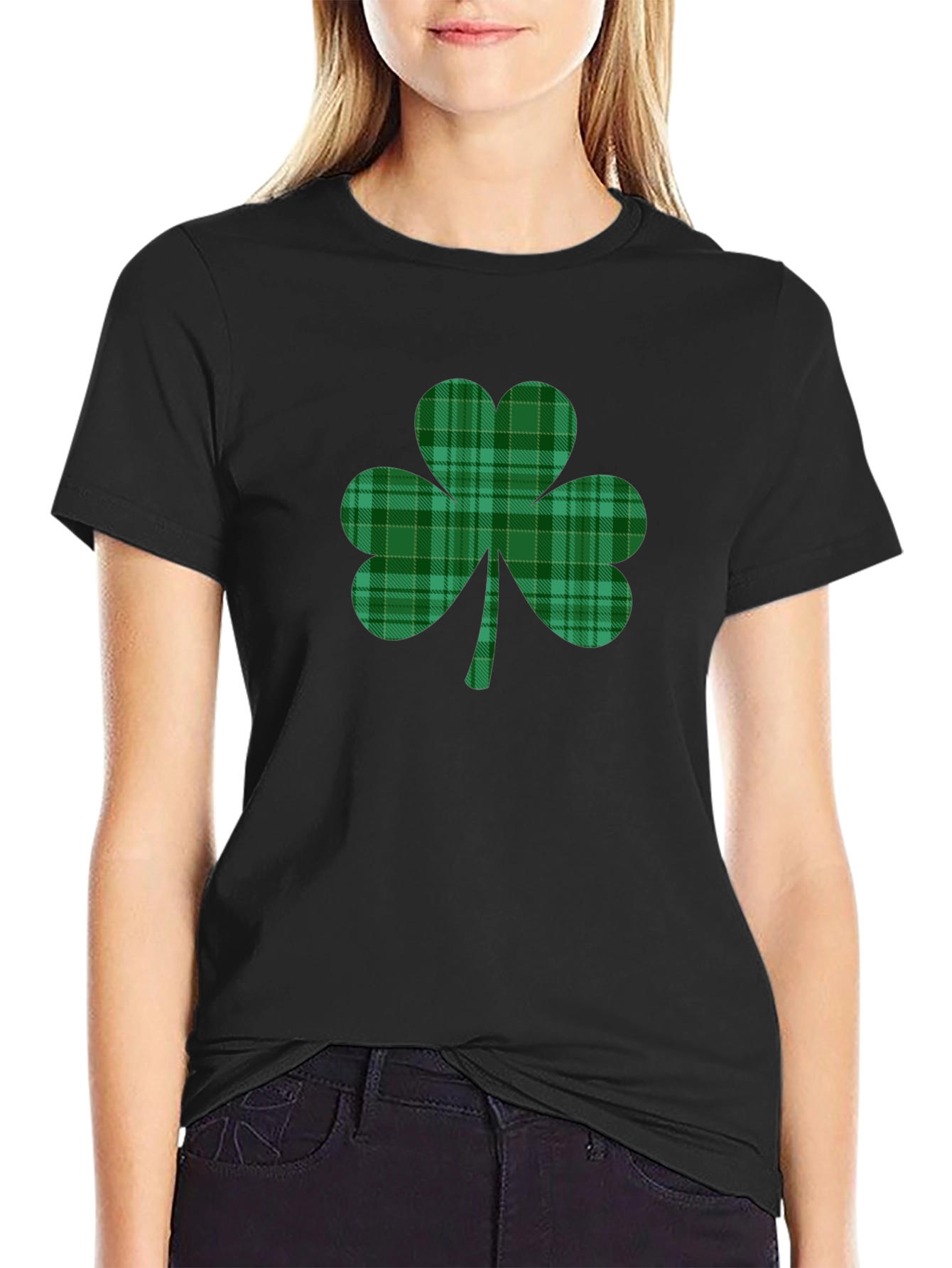 Plaid Shamrock T-Shirt