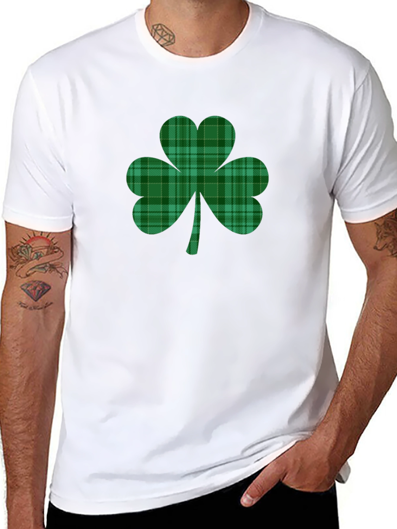 Plaid Shamrock T-Shirt