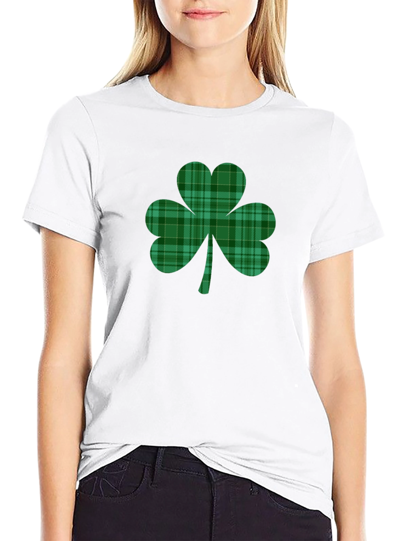 Plaid Shamrock T-Shirt