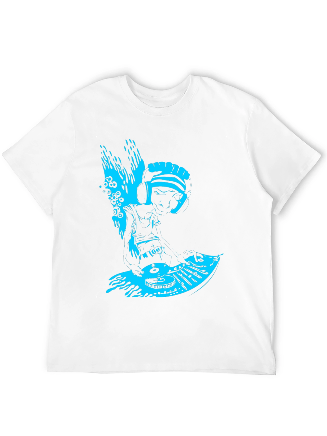 DJ Turntable Graphic T-Shirt - Cool Music Lover Tee