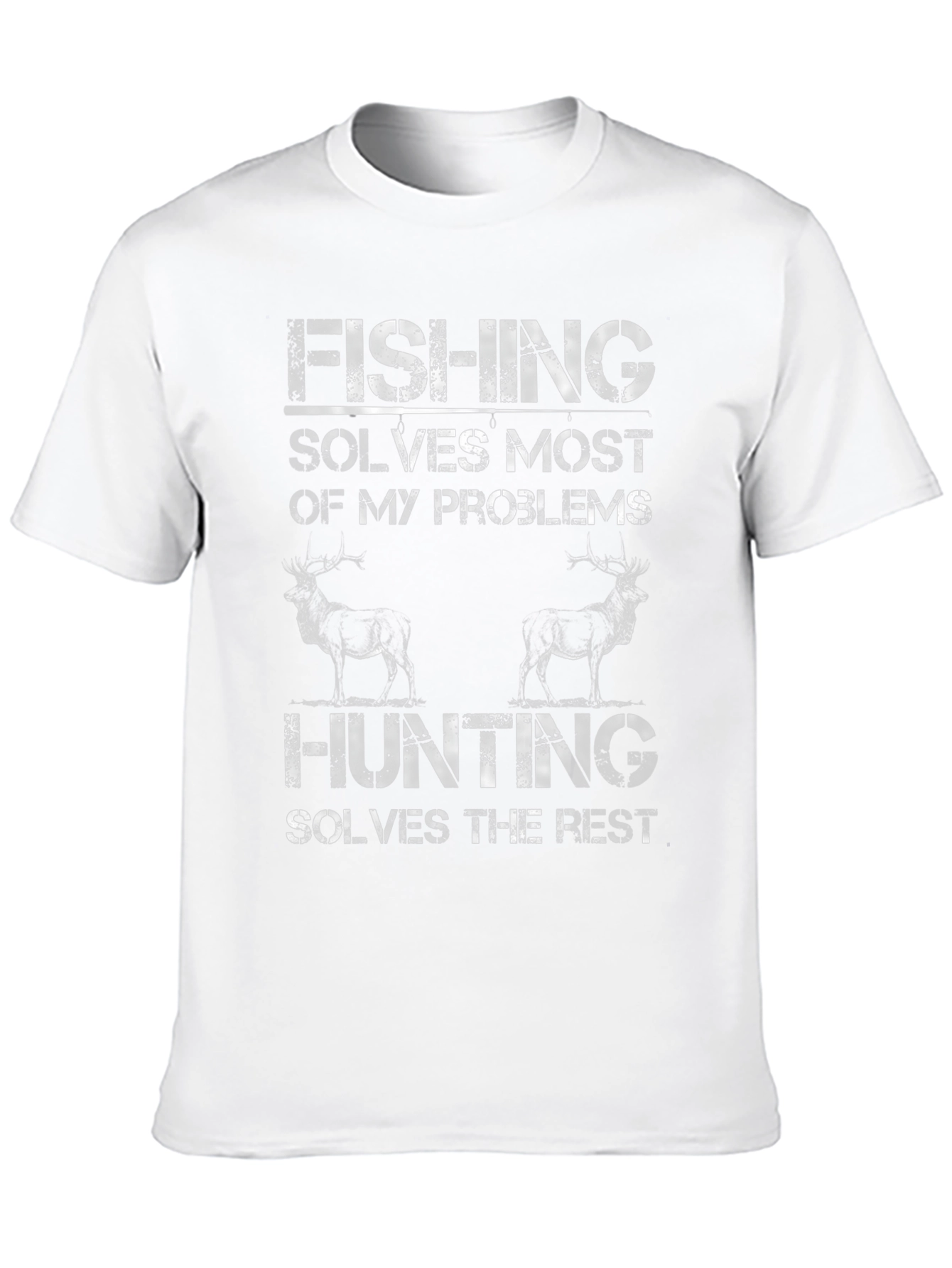 Fishing & Hunting Graphic T-Shirt - Mens Black Tee