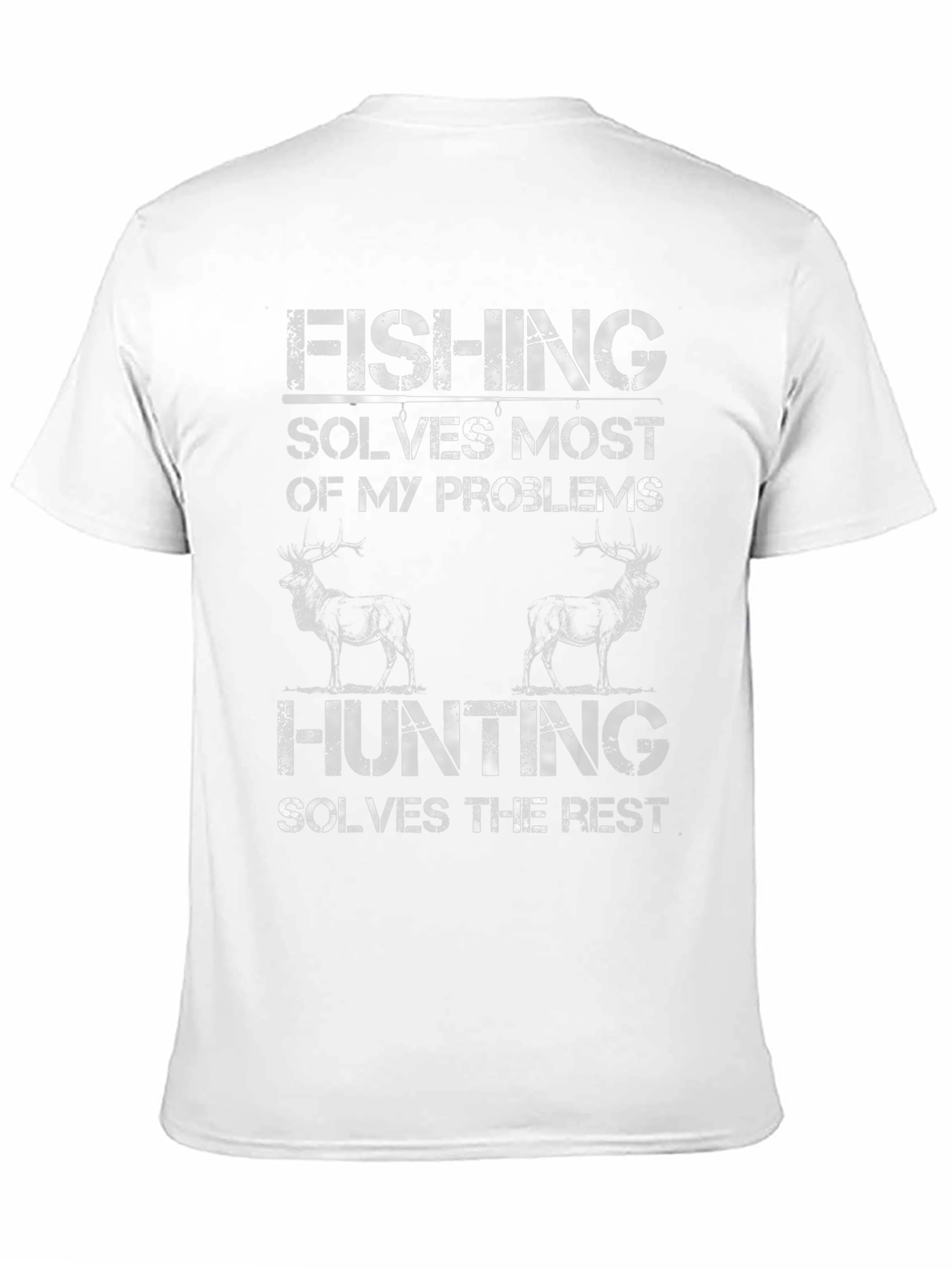Fishing & Hunting Graphic T-Shirt - Mens Black Tee
