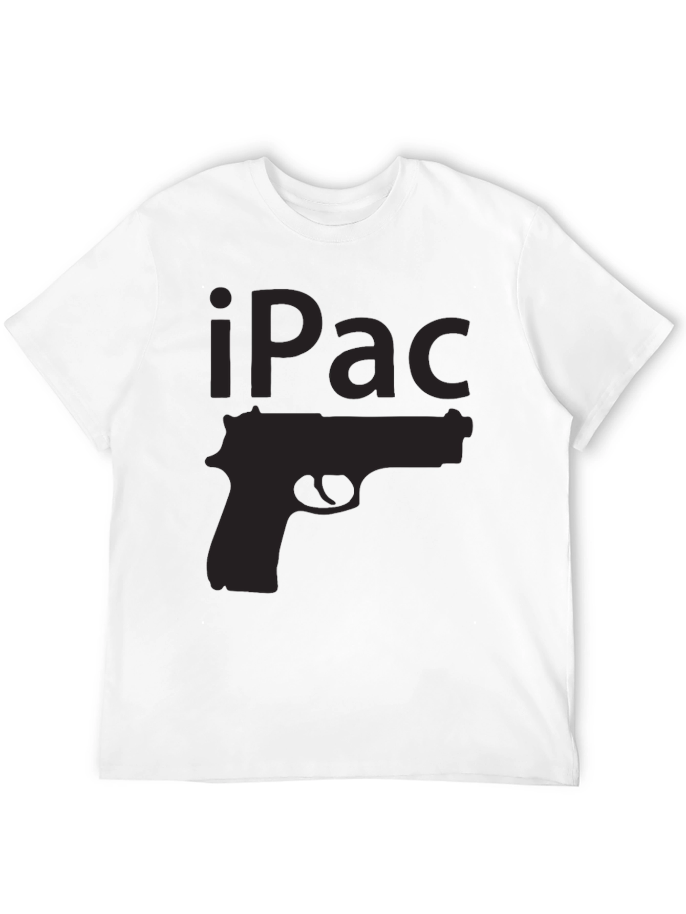 iPac Gun Graphic T-Shirt - Black