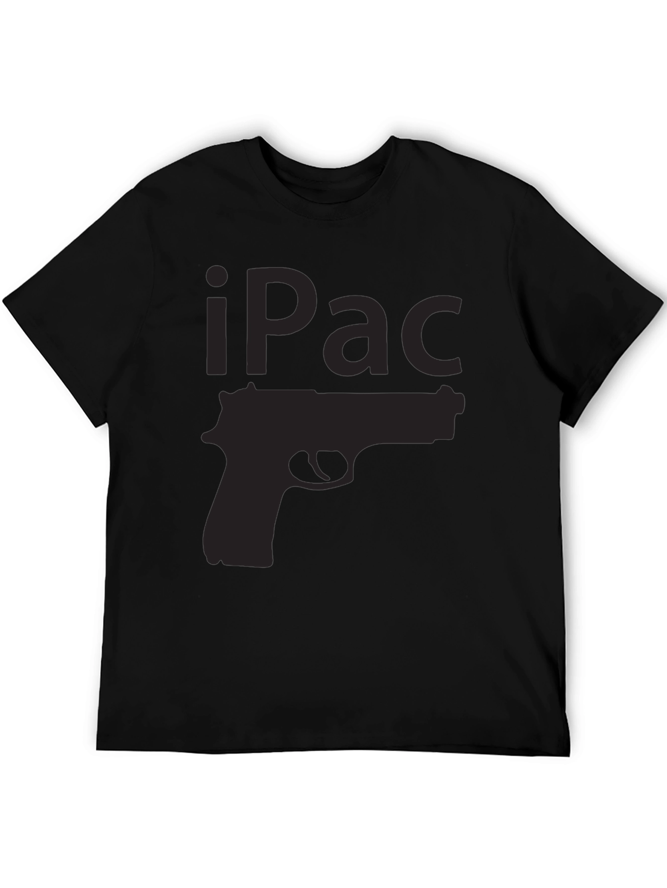 iPac Gun Graphic T-Shirt - Black