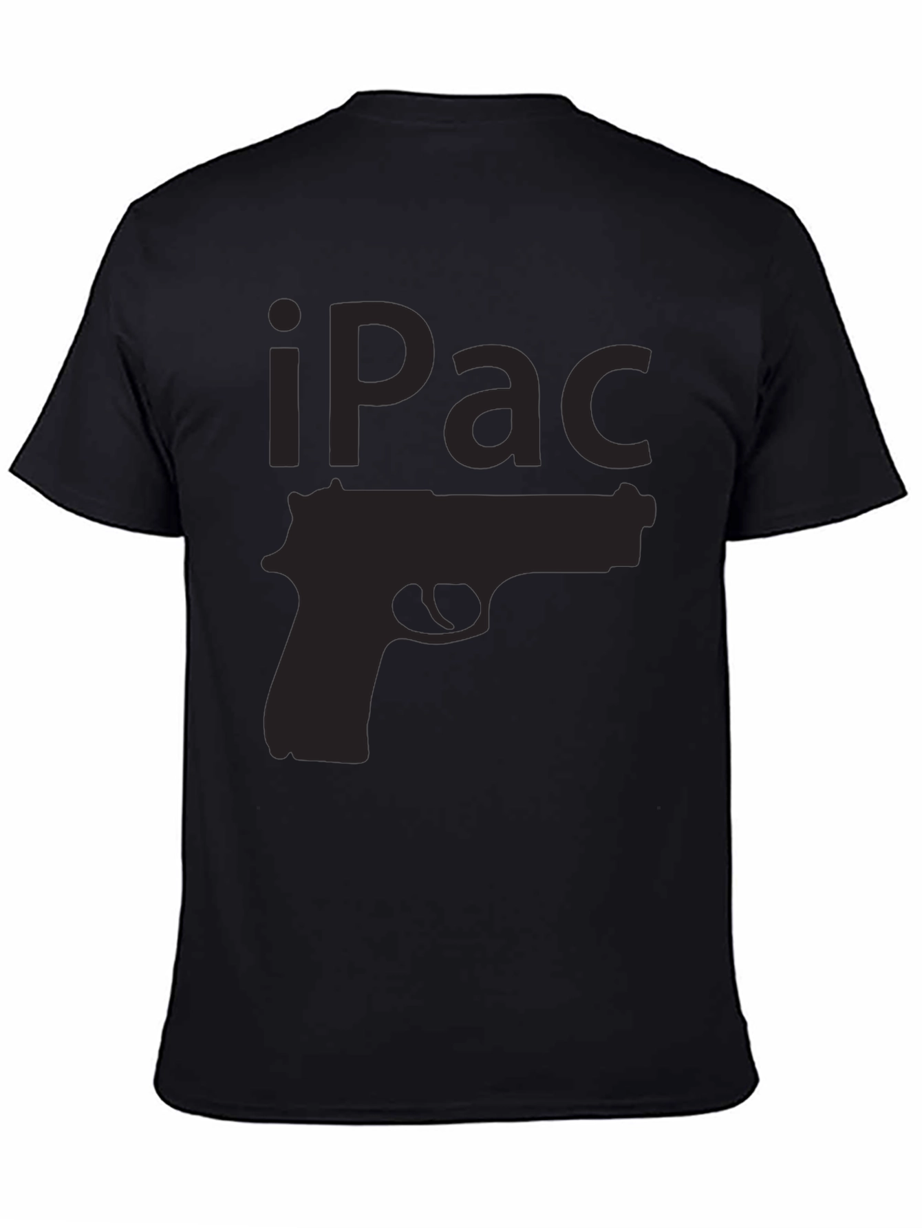 iPac Gun Graphic T-Shirt - Black