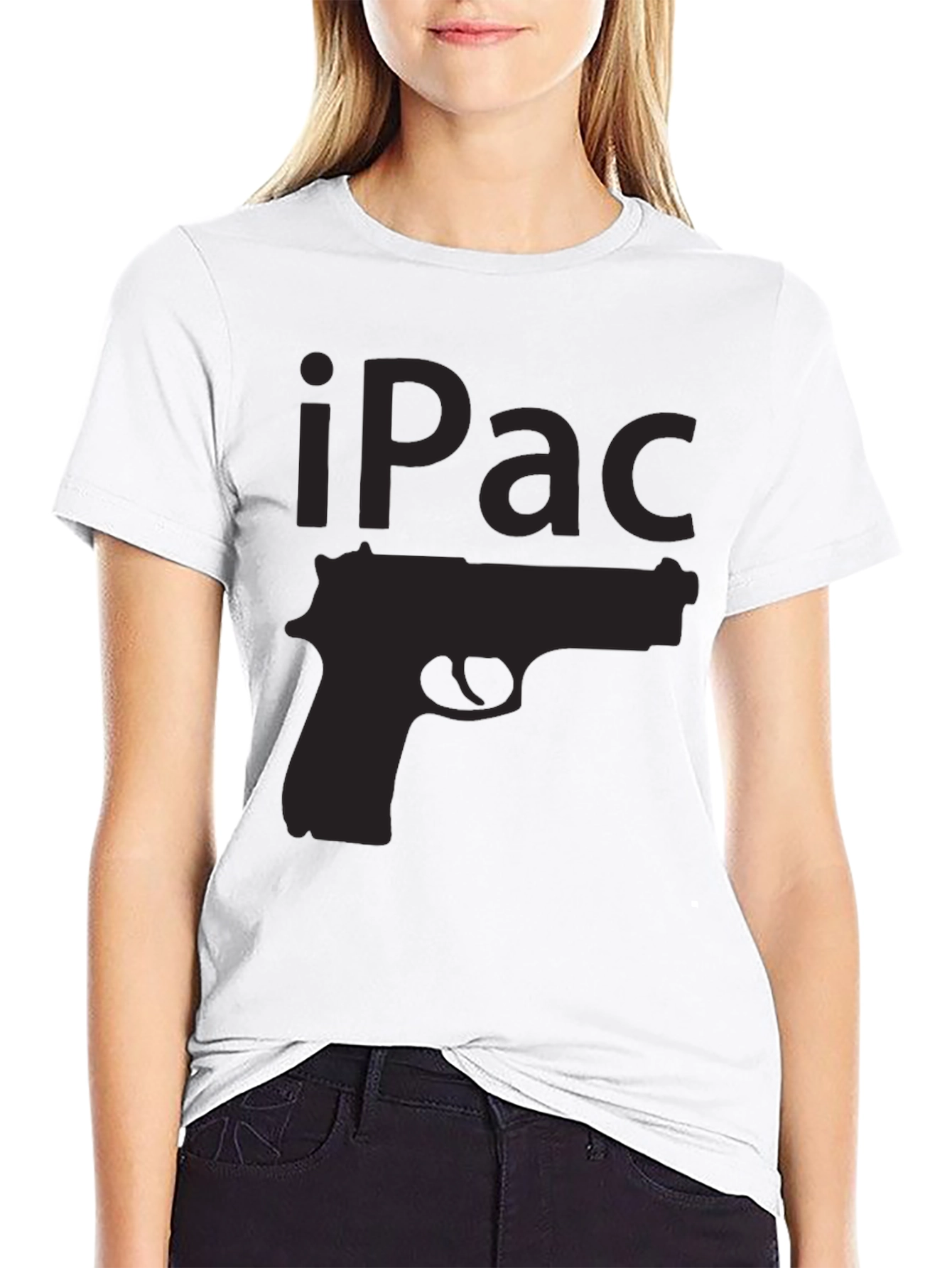 iPac Gun Graphic T-Shirt - Black