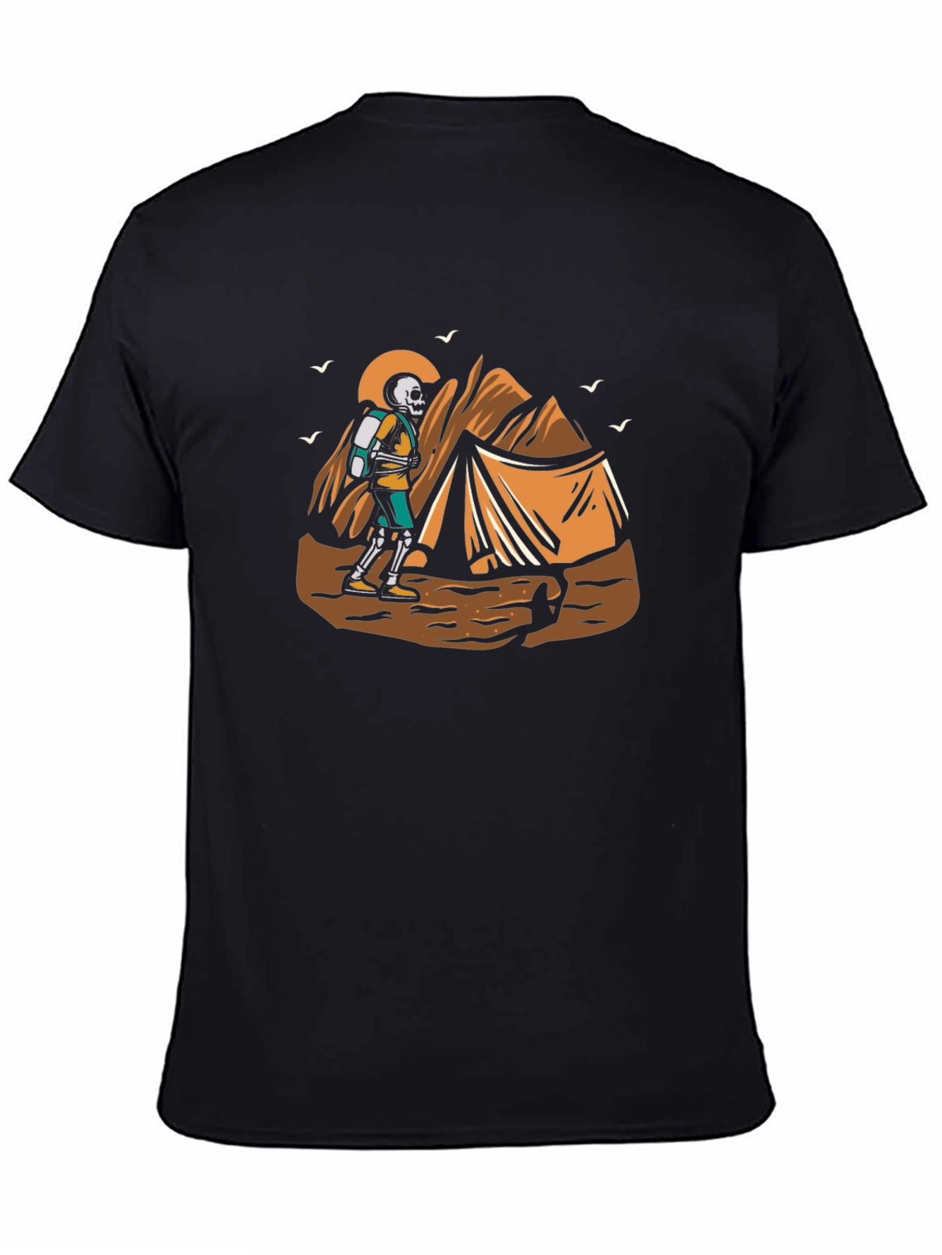 Skeleton Hiker Graphic Tee