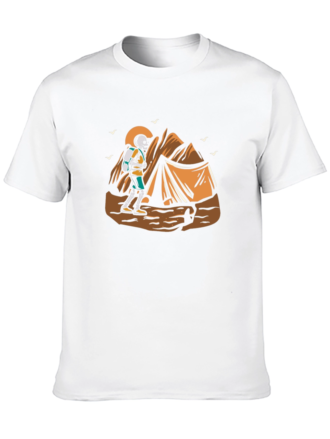 Skeleton Hiker Graphic Tee