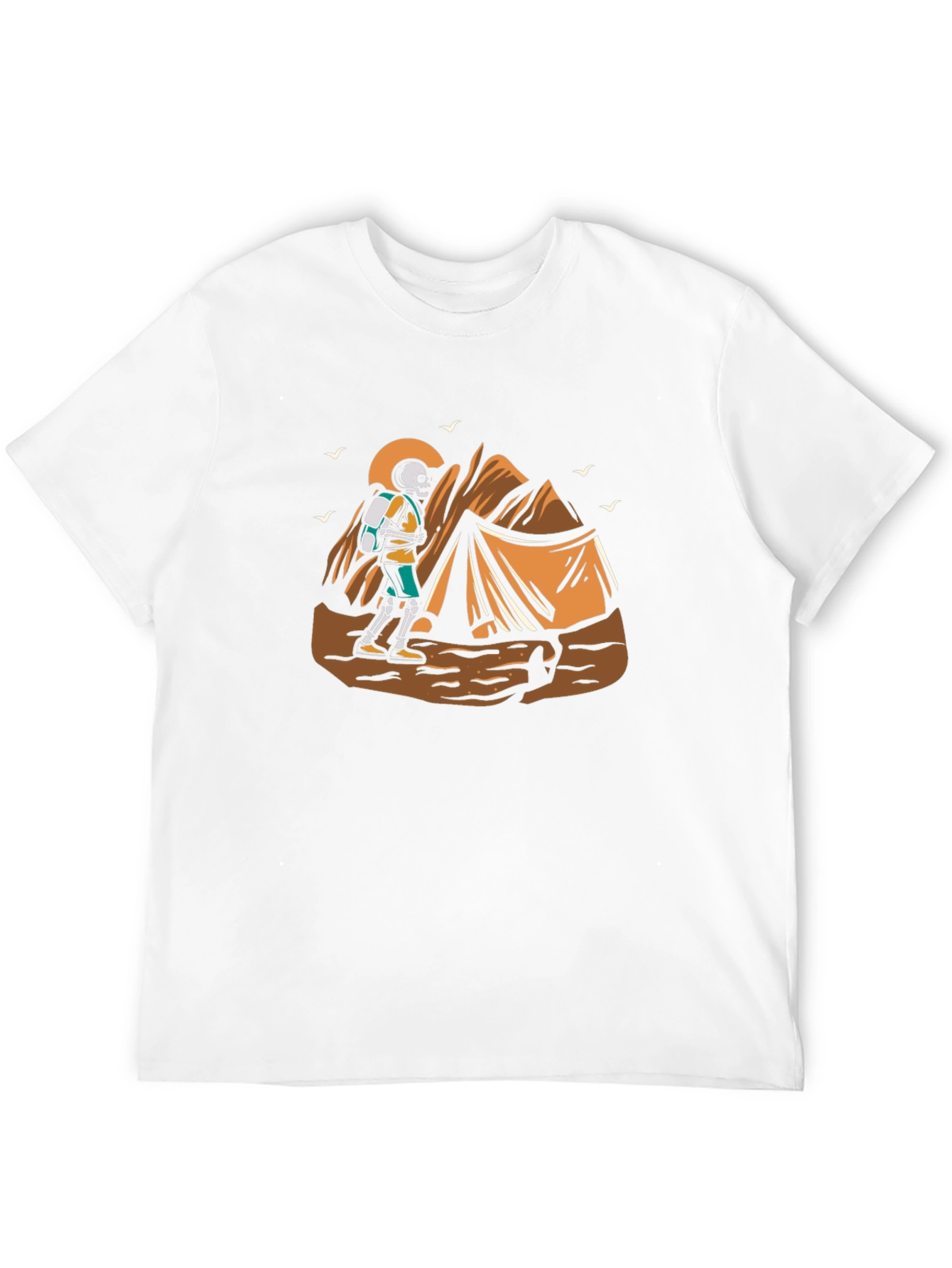 Skeleton Hiker Graphic Tee