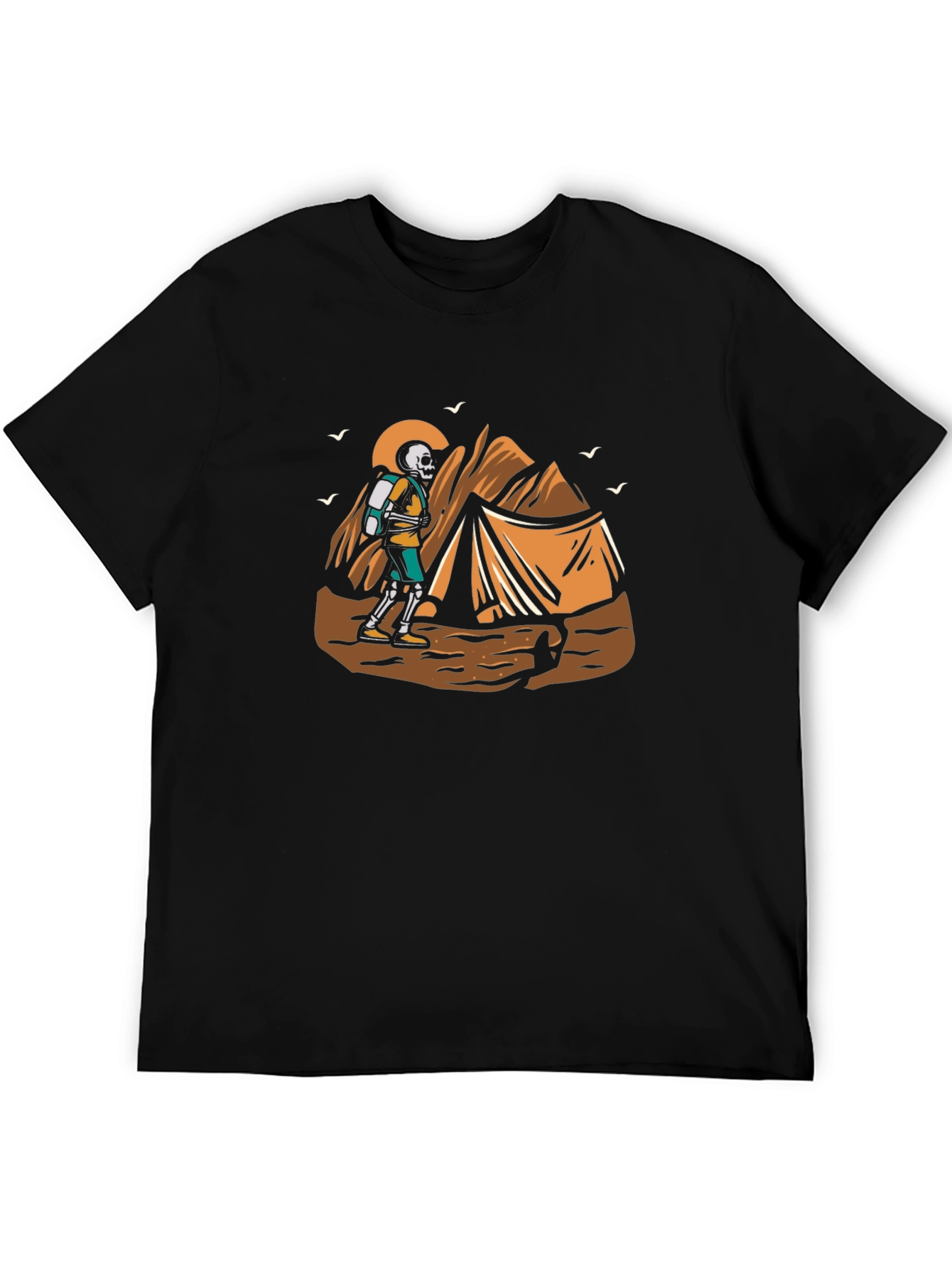 Skeleton Hiker Graphic Tee