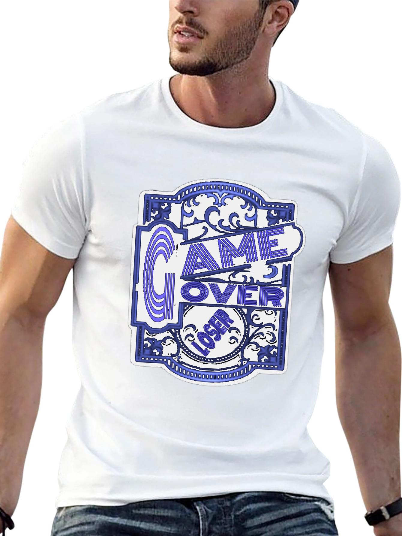 Game Over Loser Graphic T-Shirt - Classic Gamer Tee