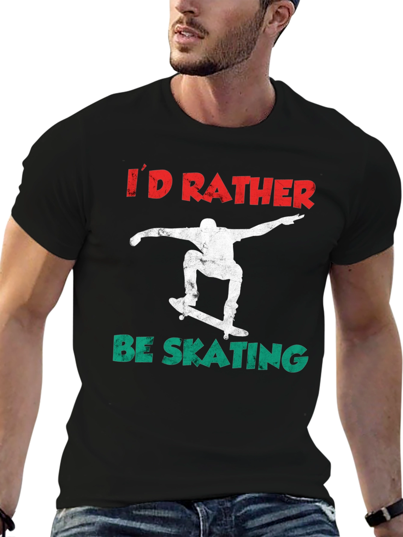 Id Rather Be Skating T-Shirt