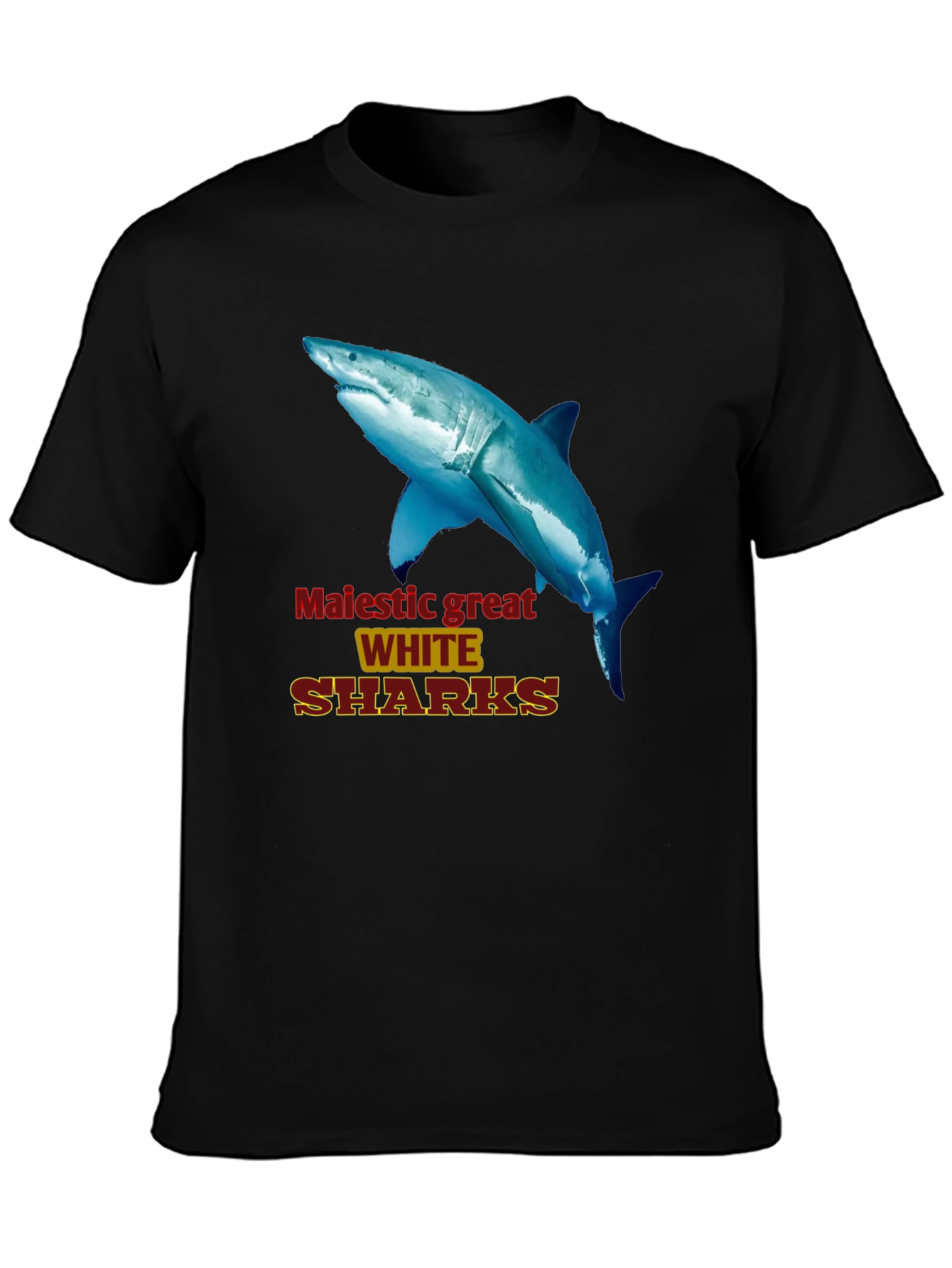 Majestic Great White Sharks Graphic Tee