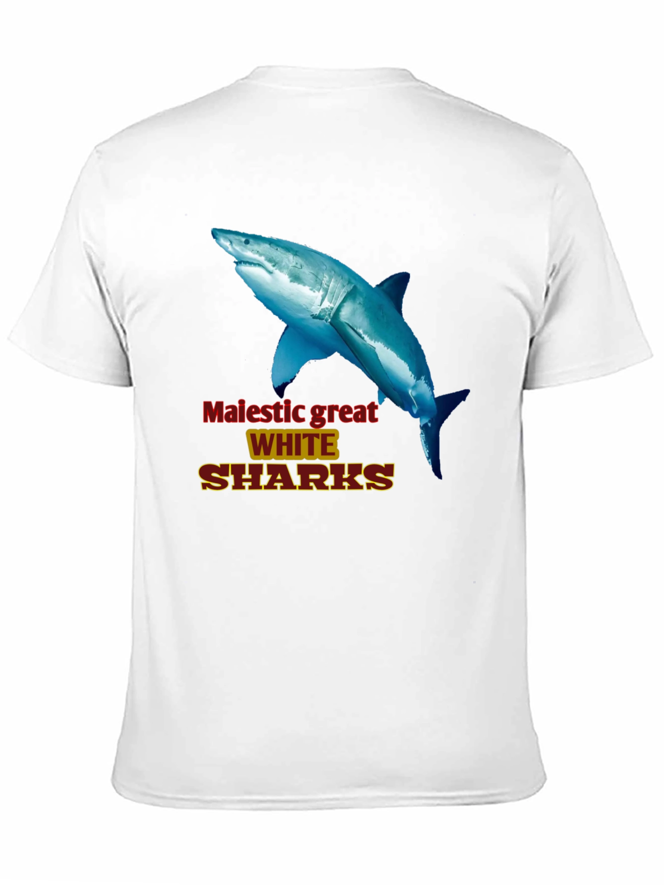 Majestic Great White Sharks Graphic Tee