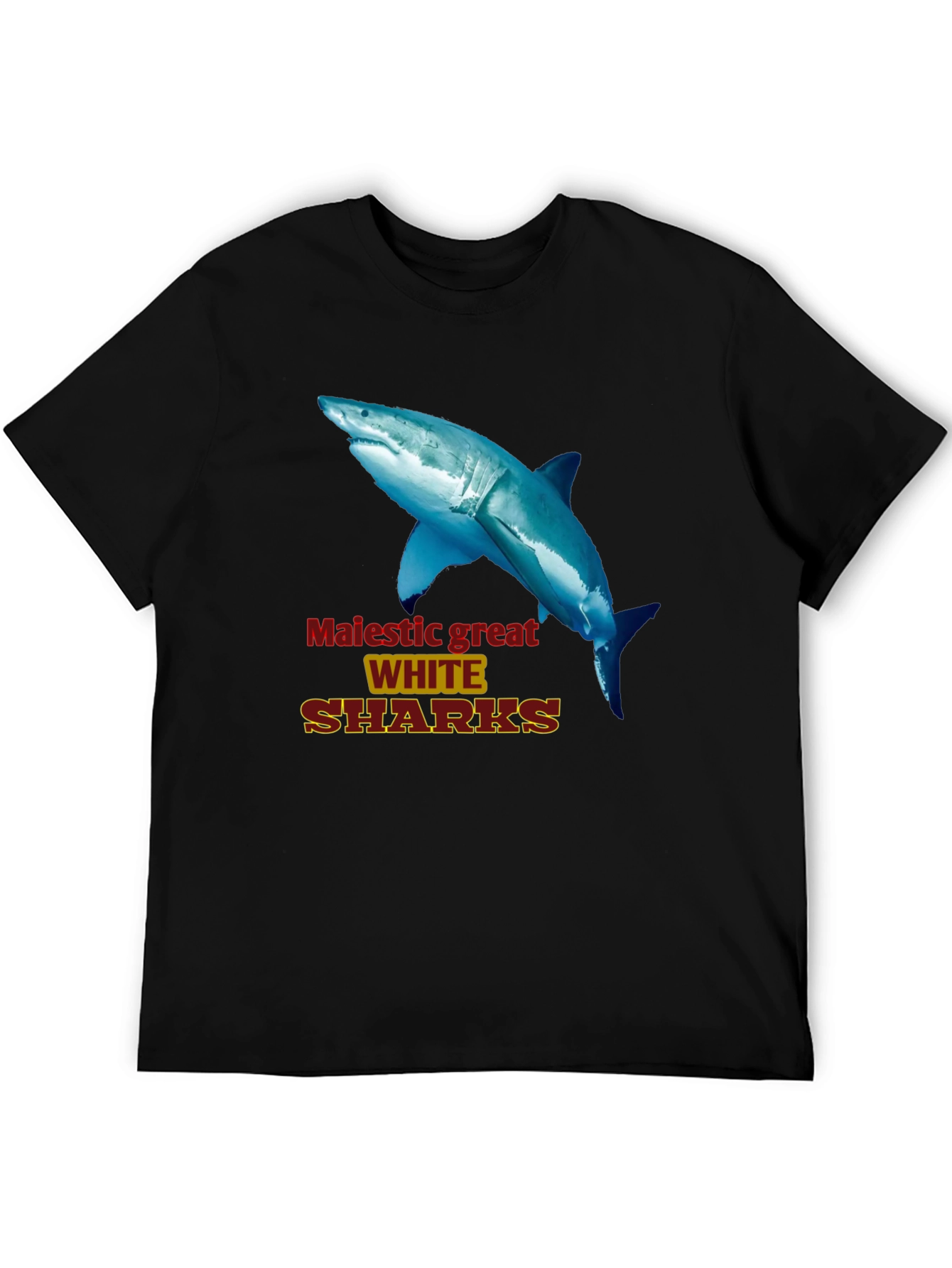 Majestic Great White Sharks Graphic Tee