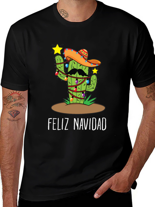 Feliz Navidad Cactus Christmas T-Shirt