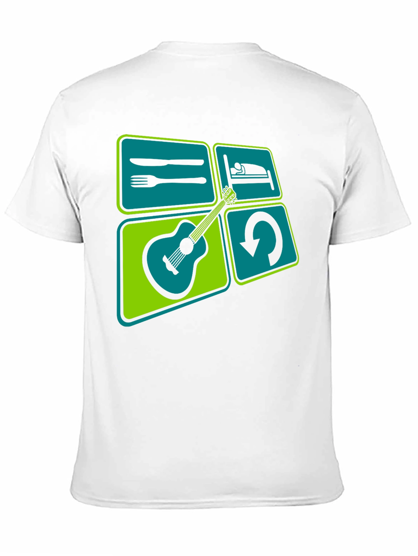 Eat Sleep Guitar Repeat Graphic Tee