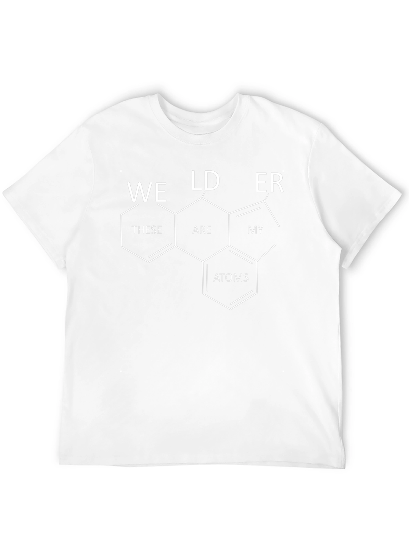 Welder Atoms T-Shirt: Science Humor Tee