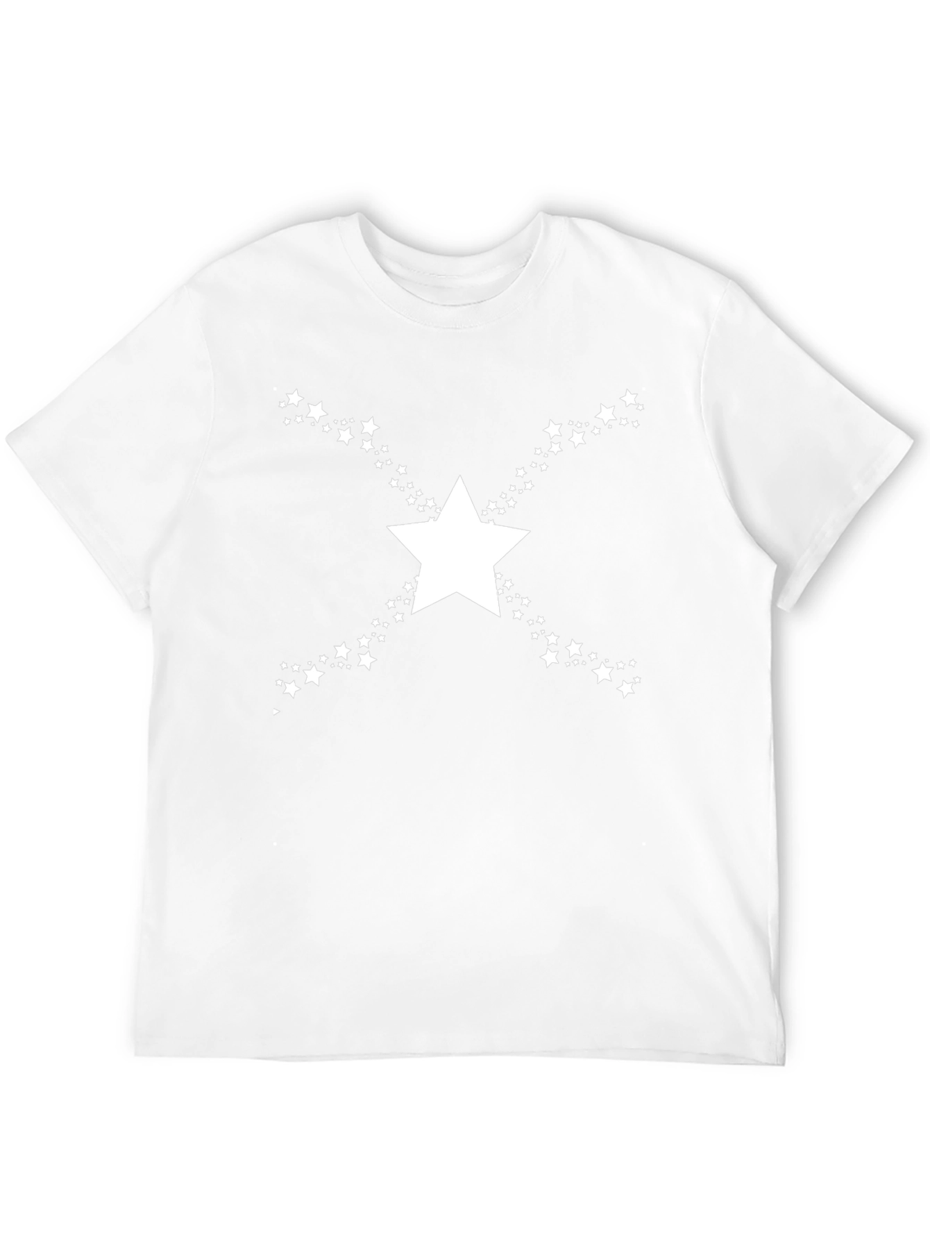 Star Burst Graphic T-Shirt - Black Cotton Blend Tee