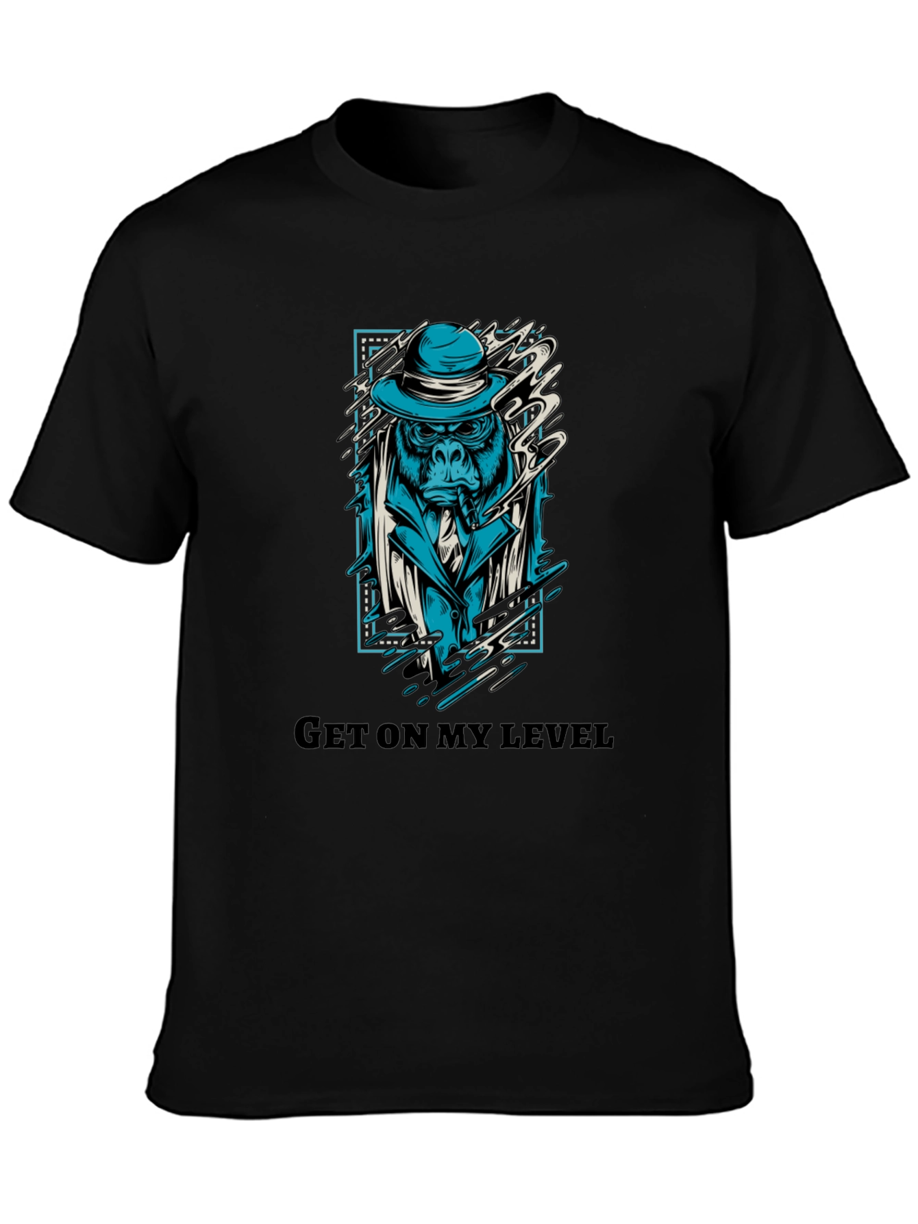Get On My Level Gorilla Graphic T-Shirt