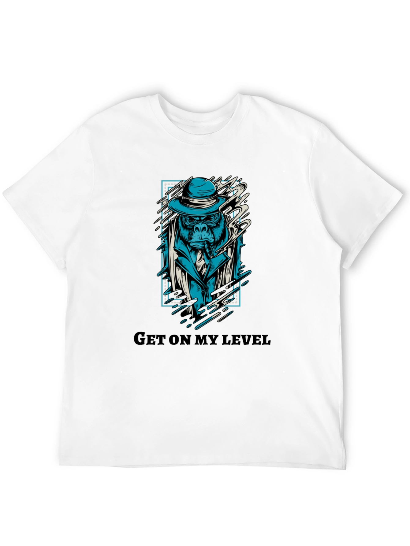Get On My Level Gorilla Graphic T-Shirt