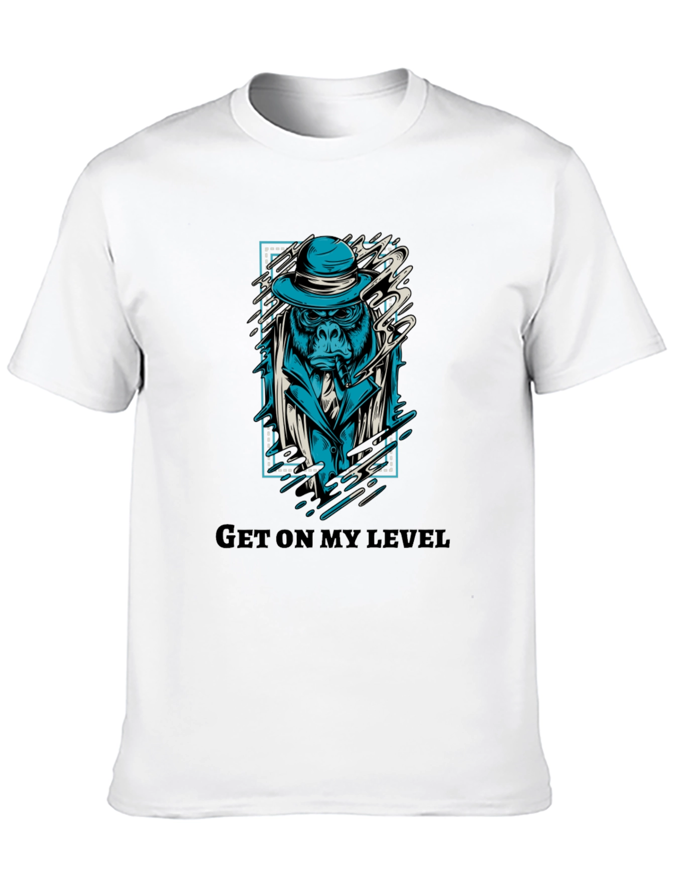 Get On My Level Gorilla Graphic T-Shirt