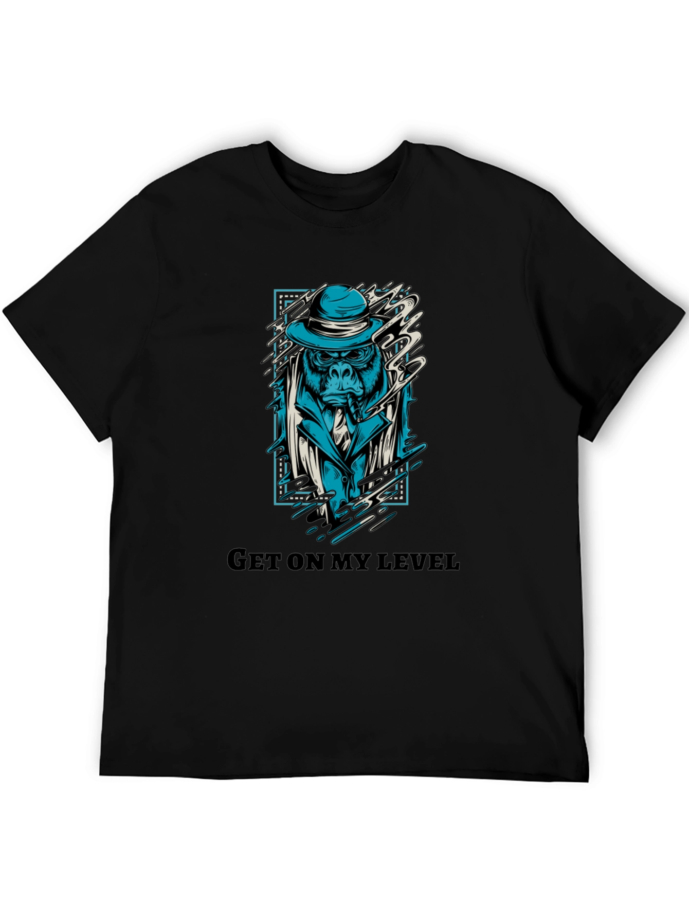 Get On My Level Gorilla Graphic T-Shirt