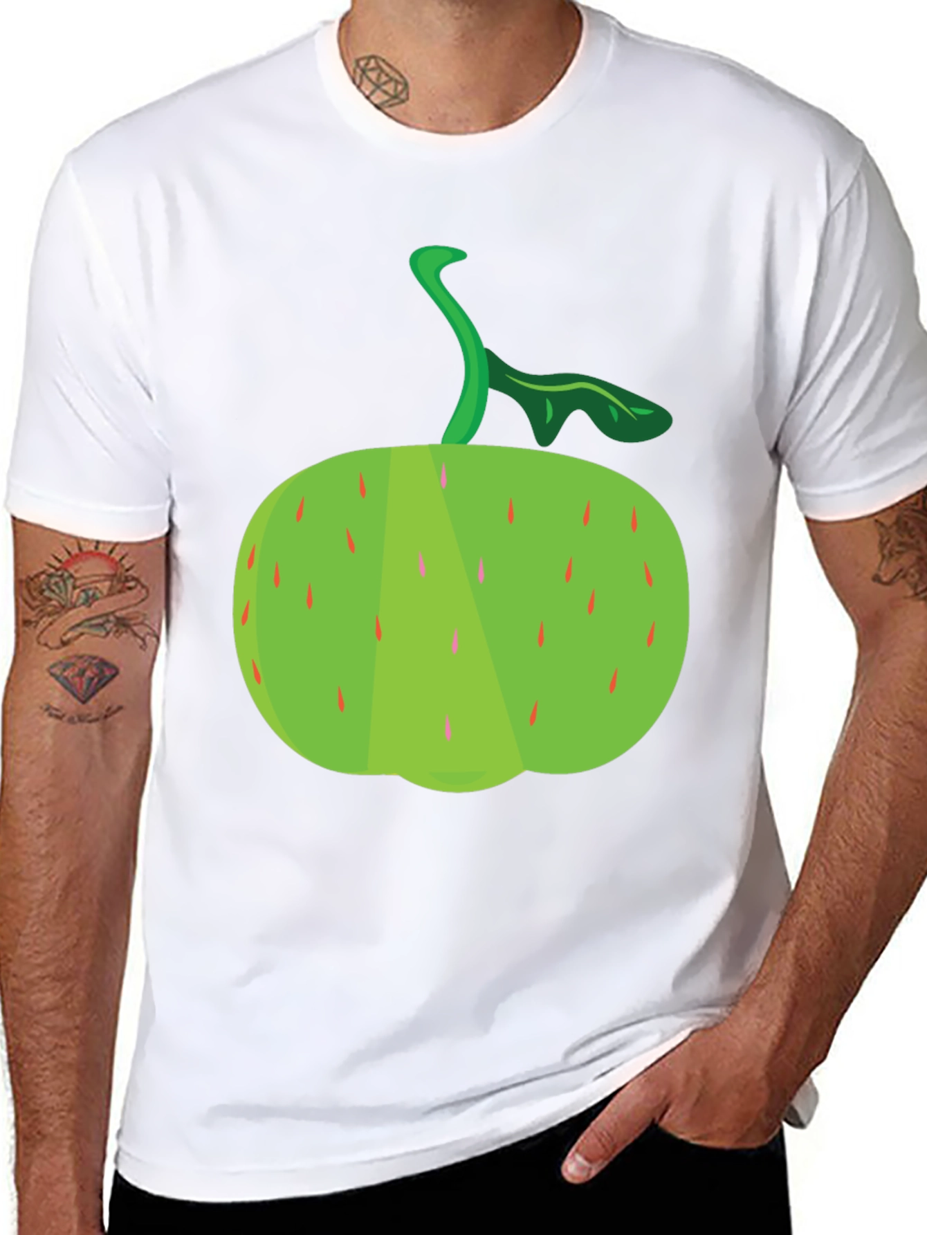 Green Apple Graphic Tee - Unisex Crew Neck