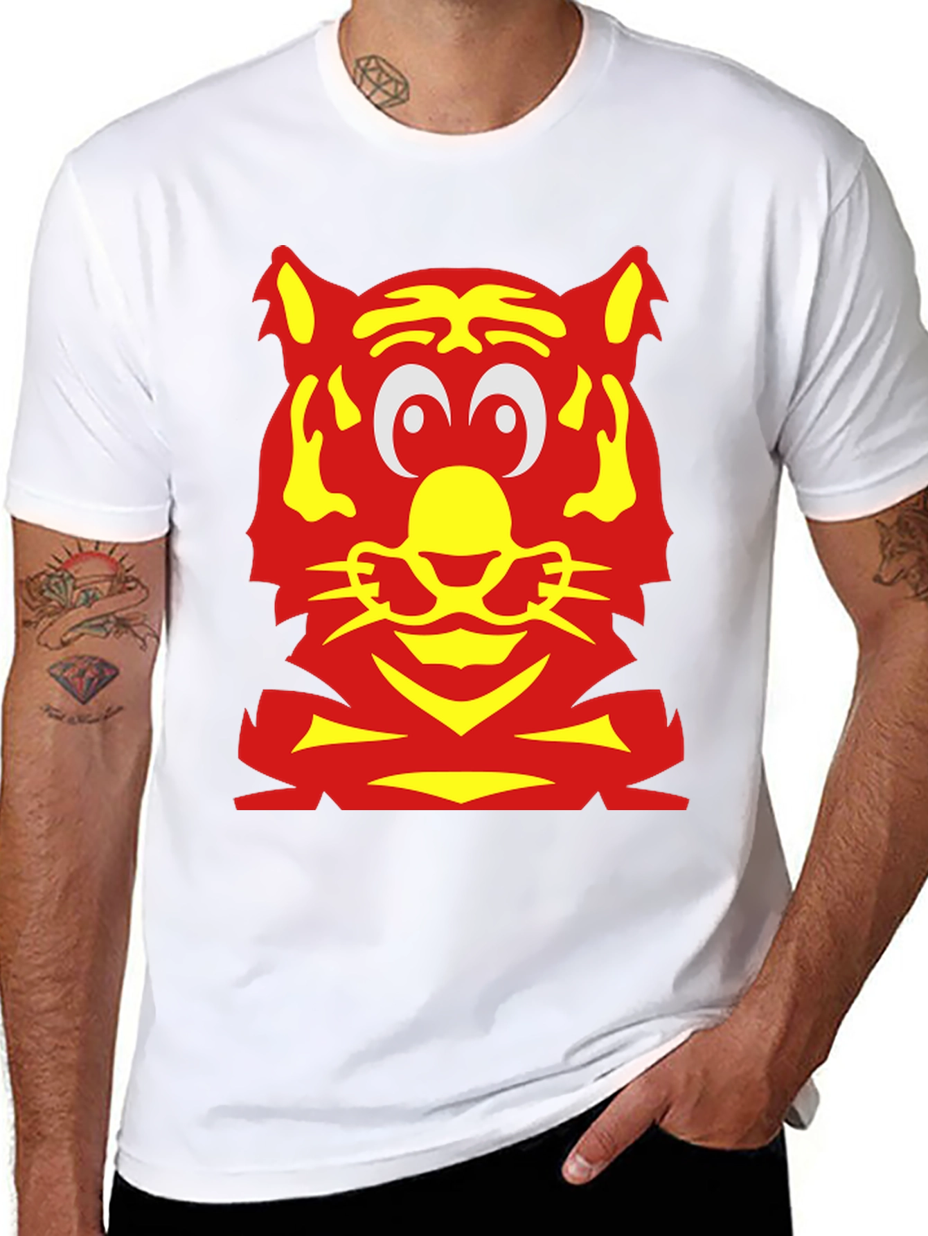 Tiger Graphic T-Shirt - Bold Animal Print Tee