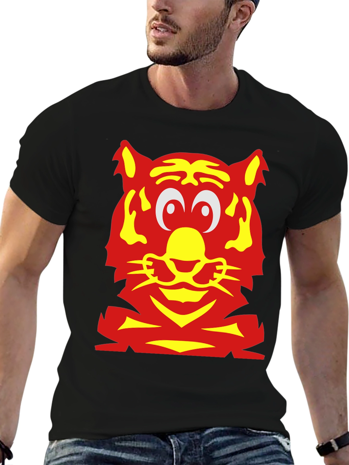 Tiger Graphic T-Shirt - Bold Animal Print Tee