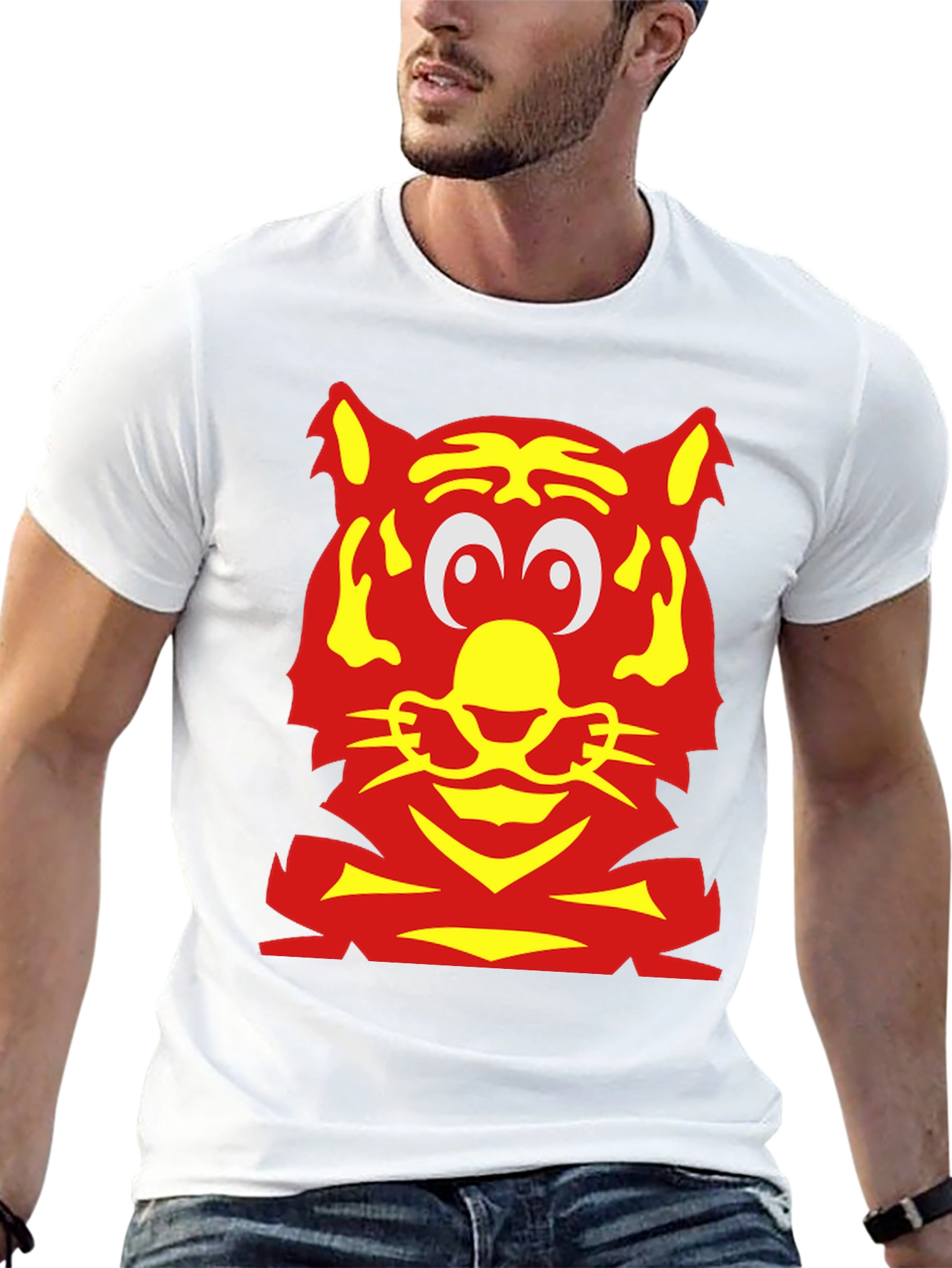Tiger Graphic T-Shirt - Bold Animal Print Tee