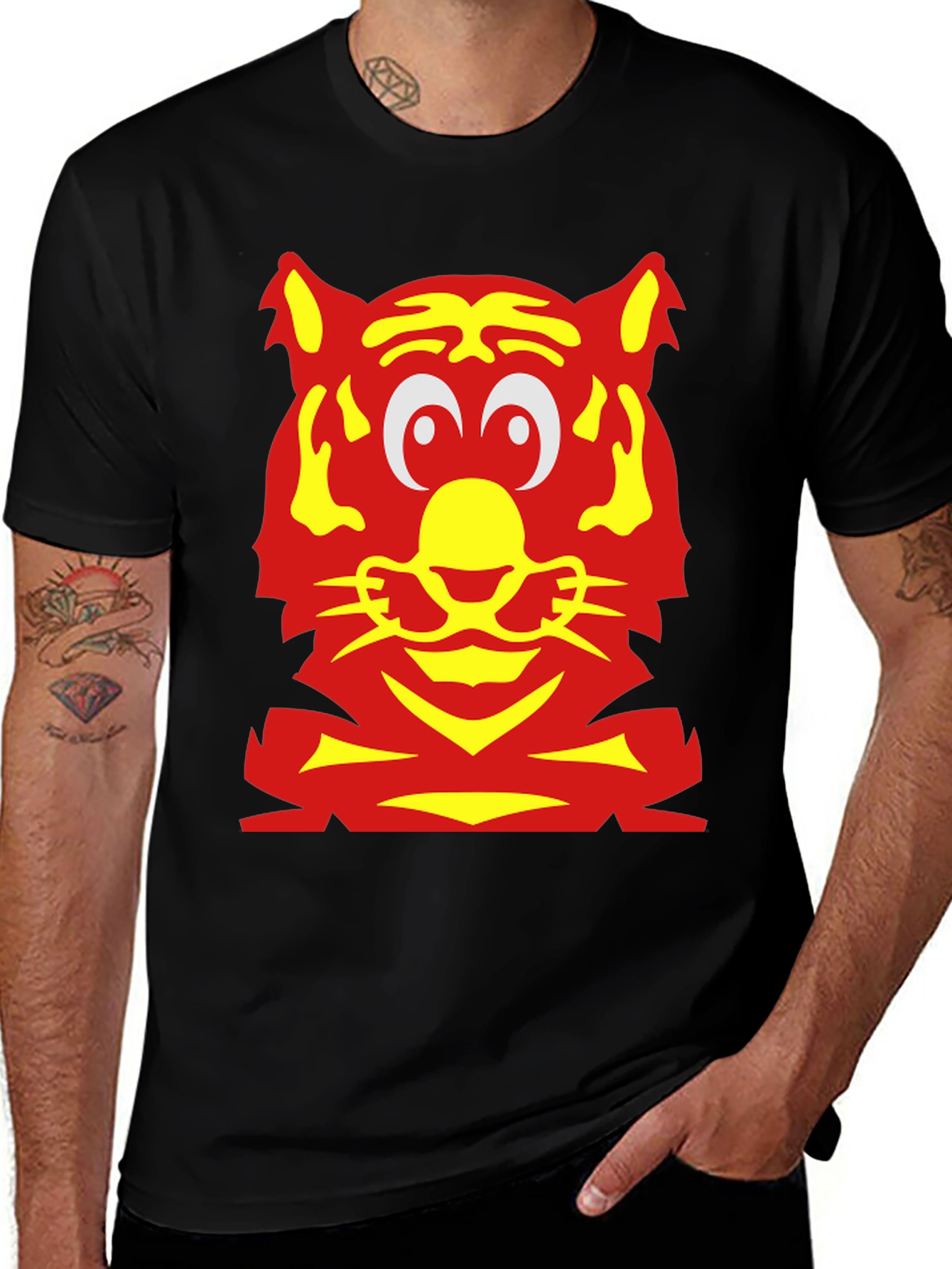 Tiger Graphic T-Shirt - Bold Animal Print Tee