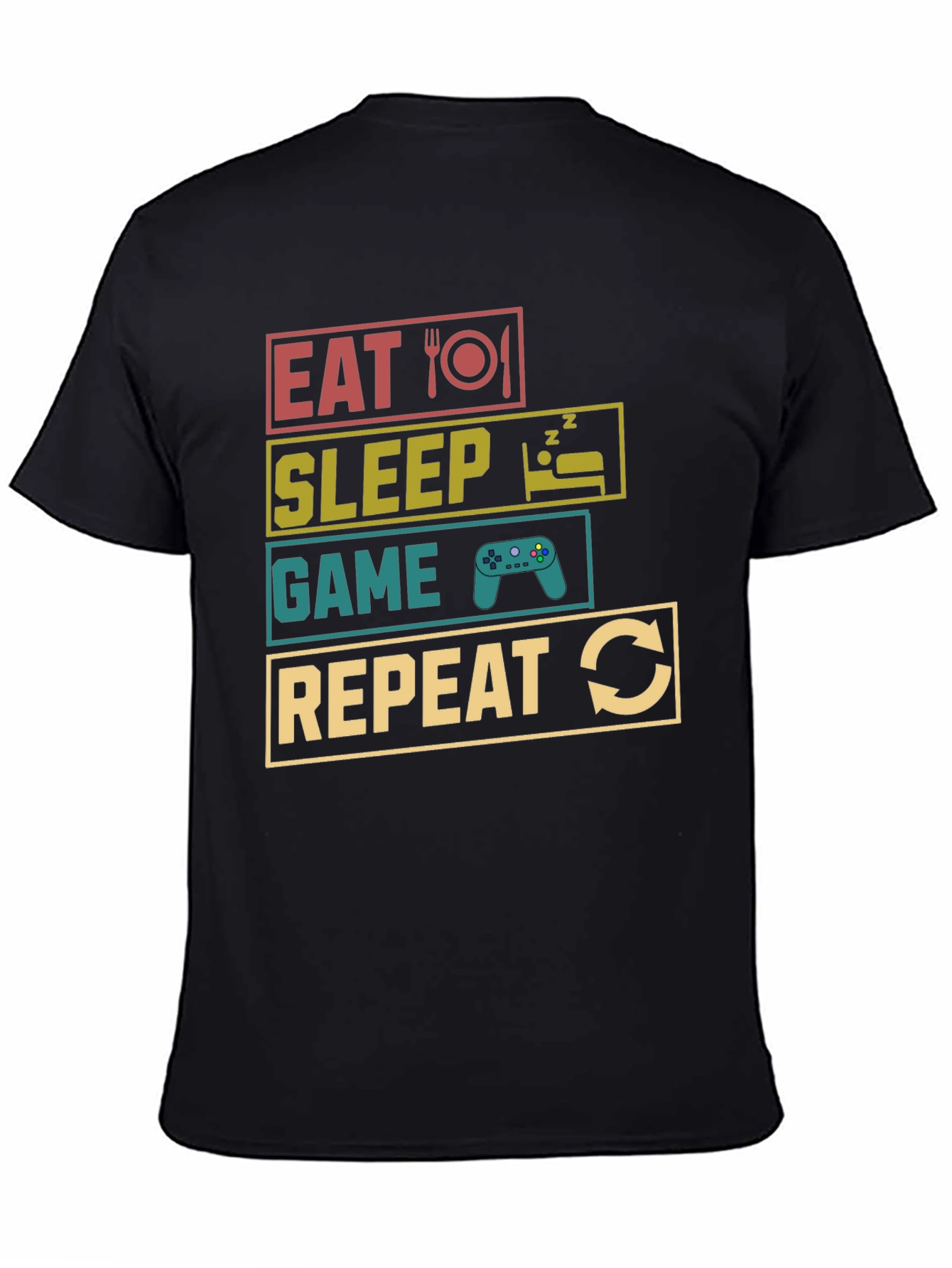 Eat Sleep Game Repeat Gamer T-Shirt